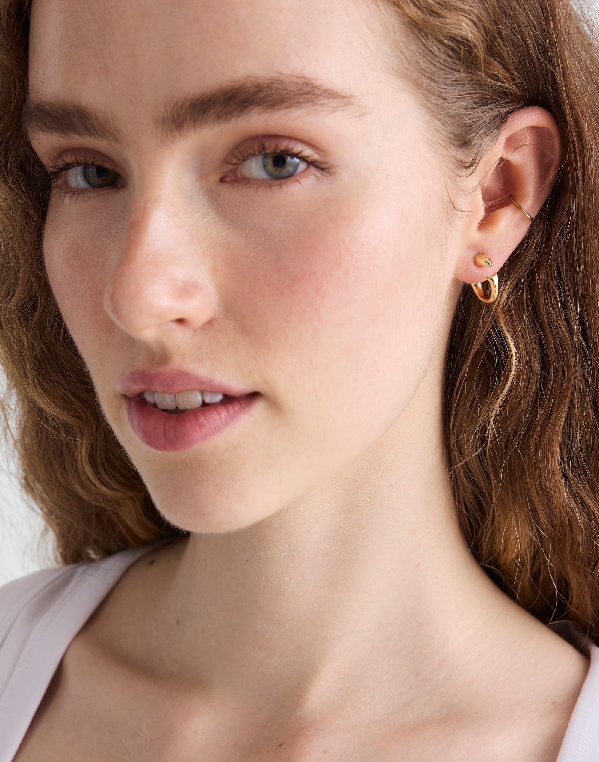 Fish Split Hoop Earrings