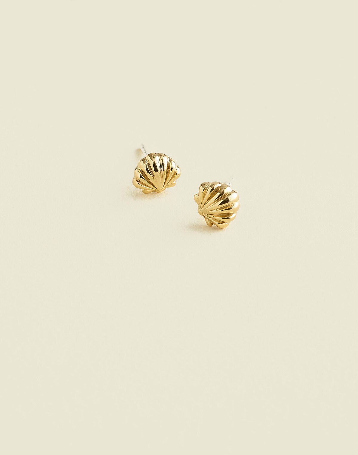 Demi-Fine Shell Stud Earrings