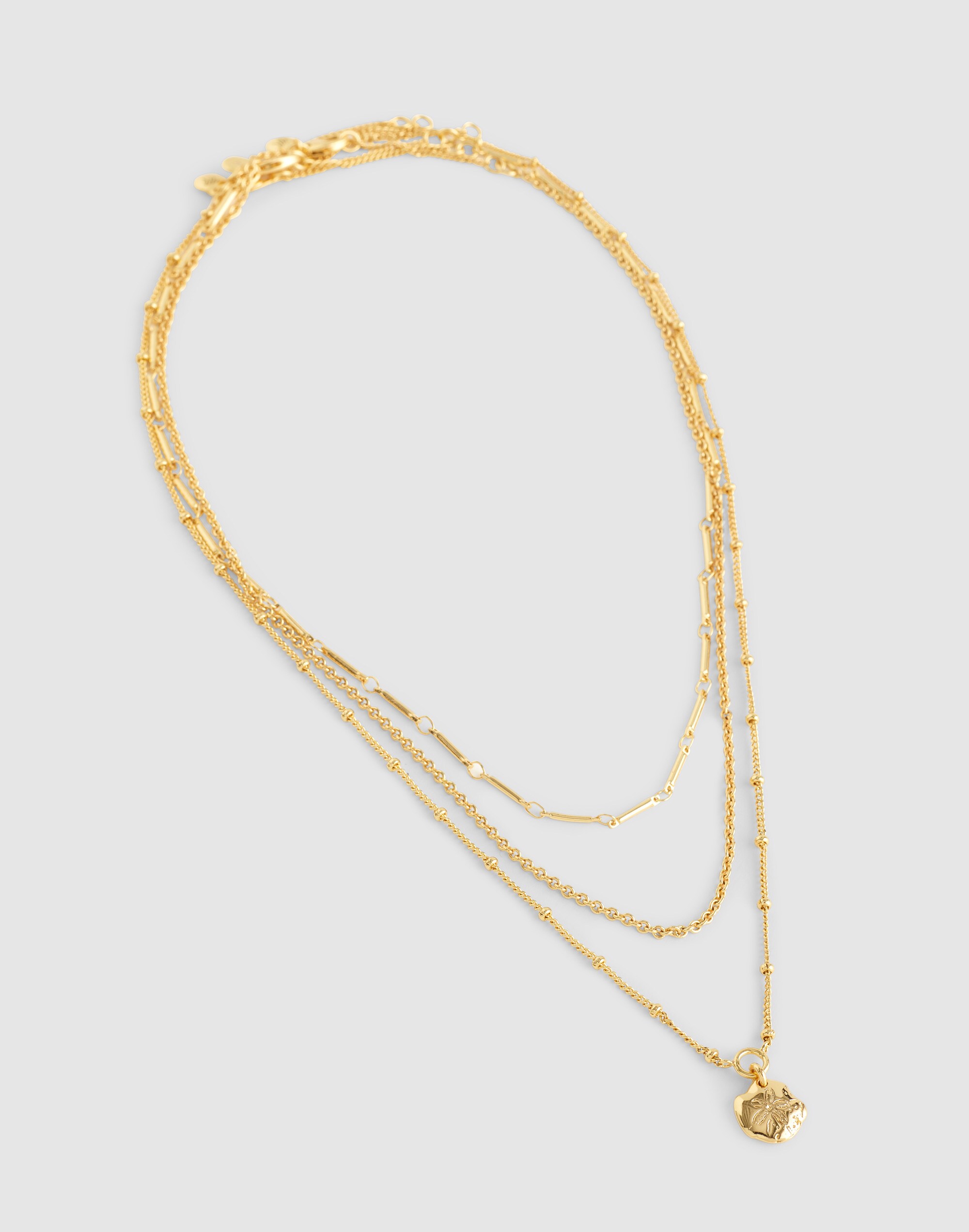 Three-Pack Sand Dollar Necklace Set
