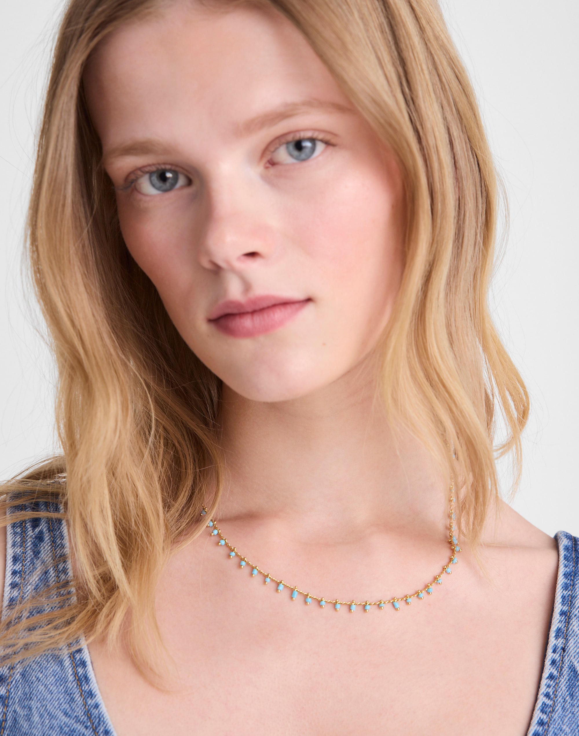 Enamel Chain Choker Necklace