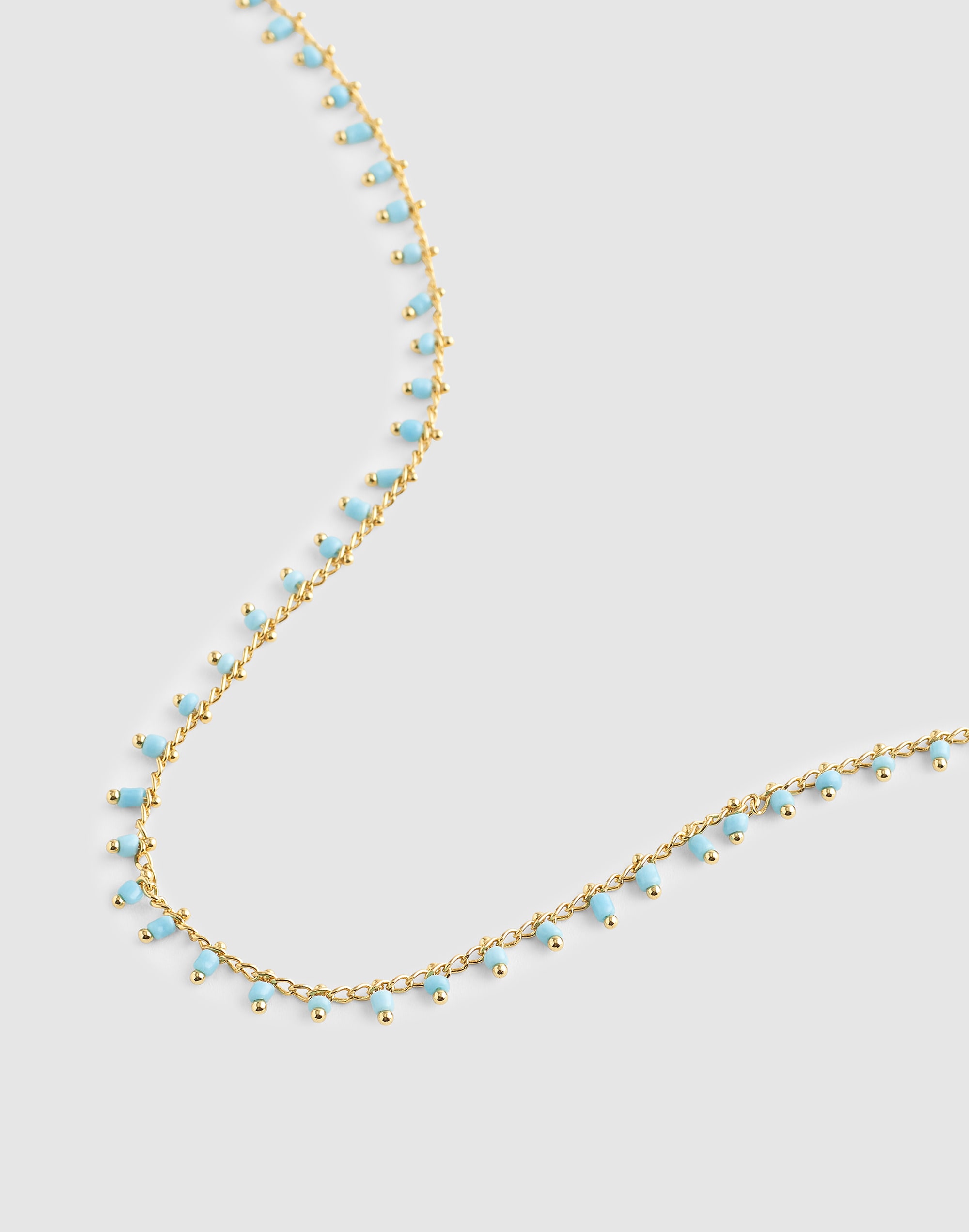 Enamel Chain Choker Necklace