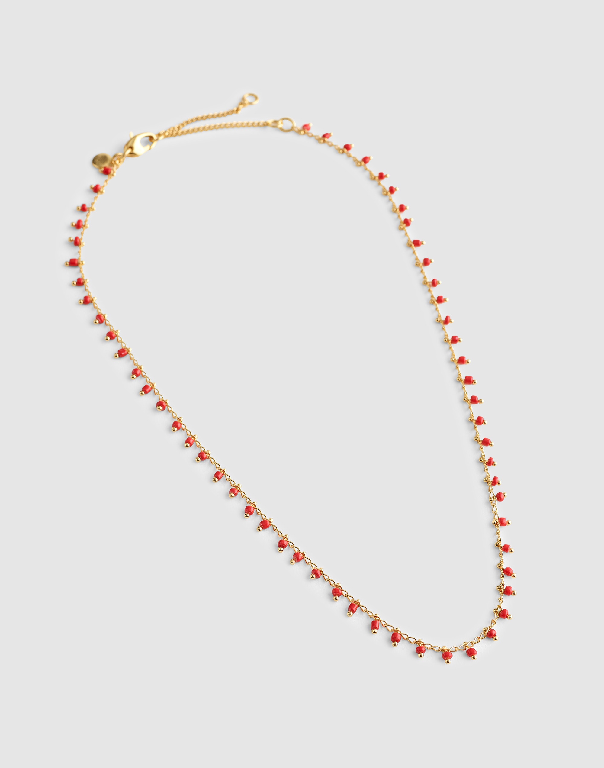 Enamel Chain Choker Necklace