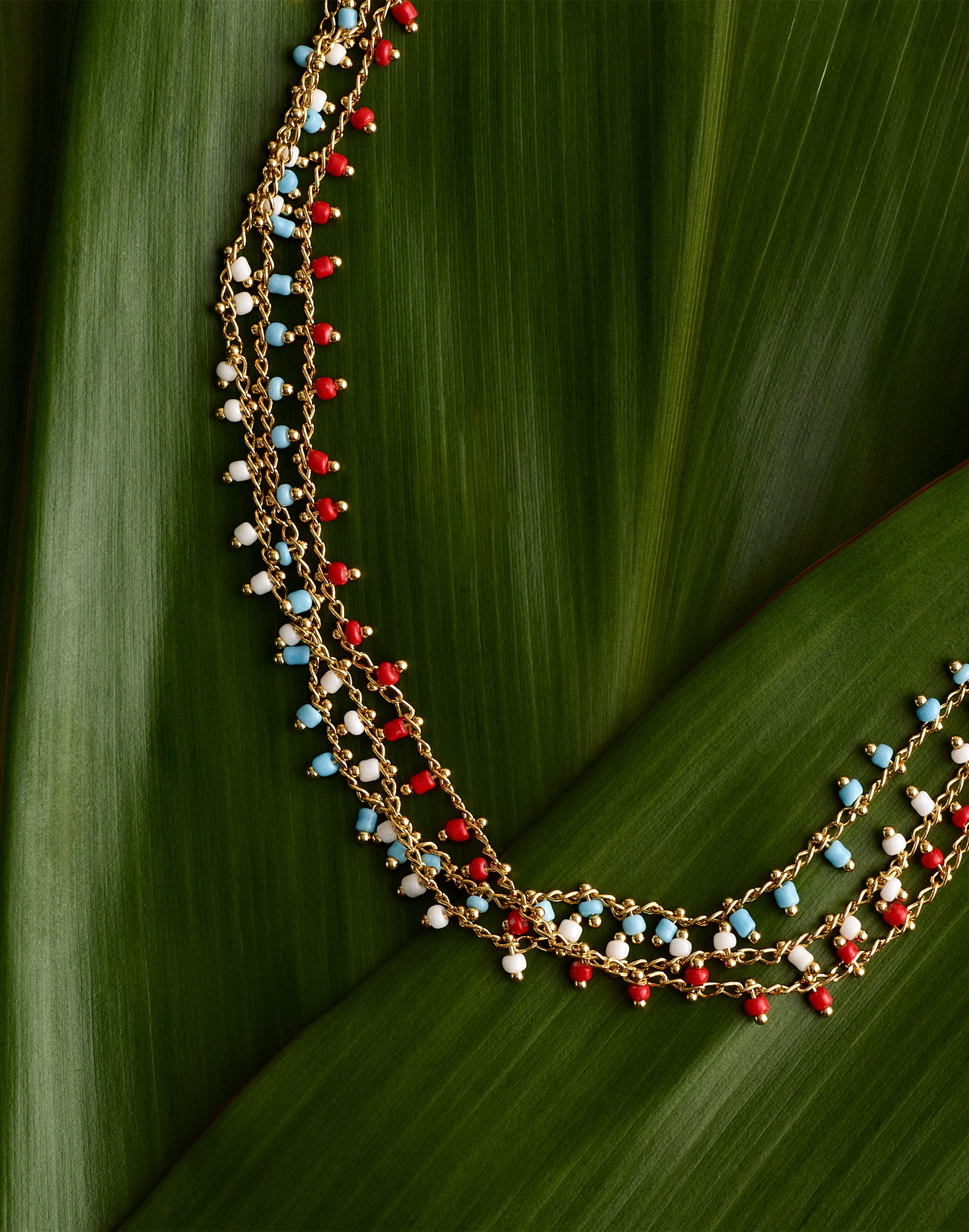 Enamel Chain Choker Necklace