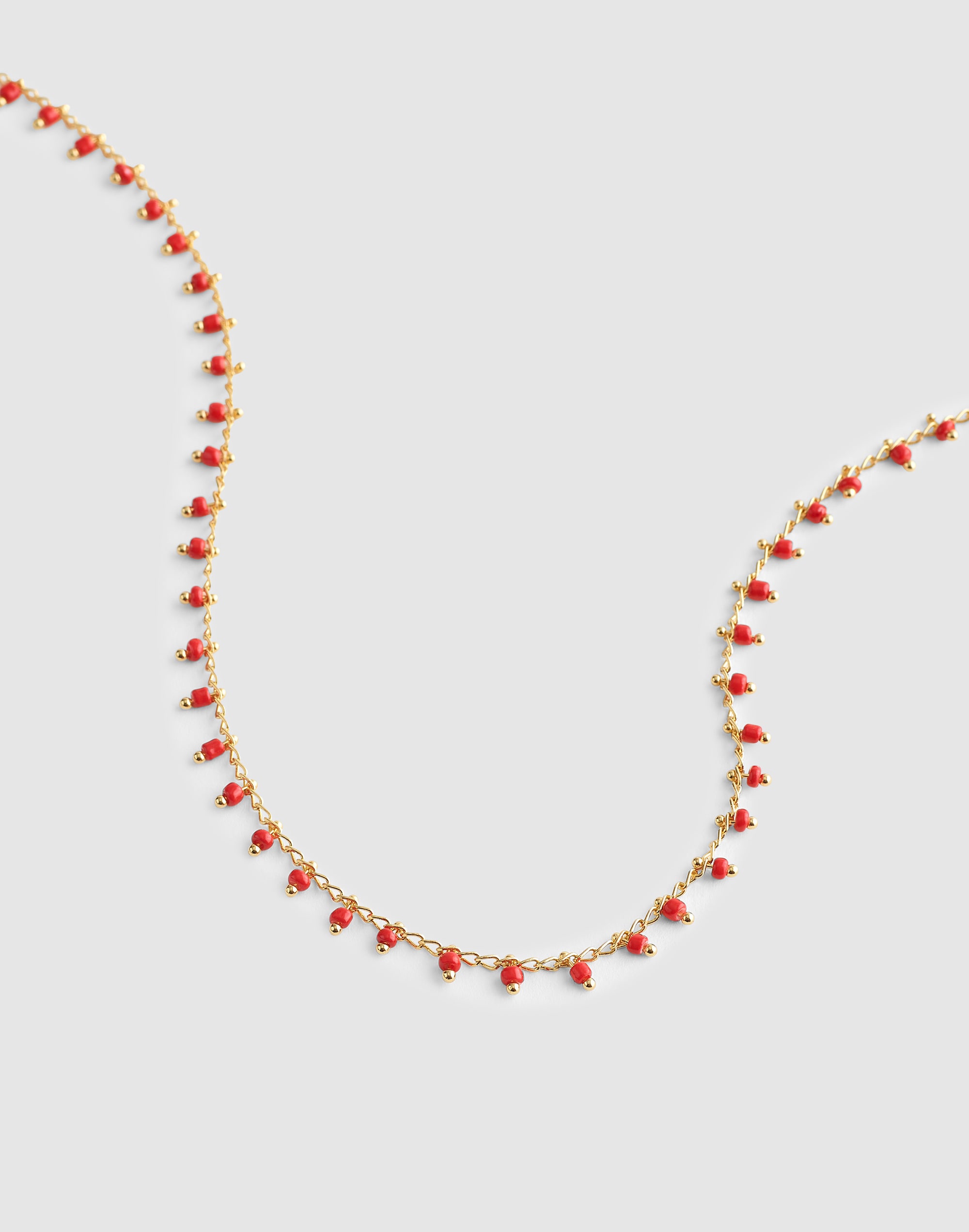 Enamel Chain Choker Necklace