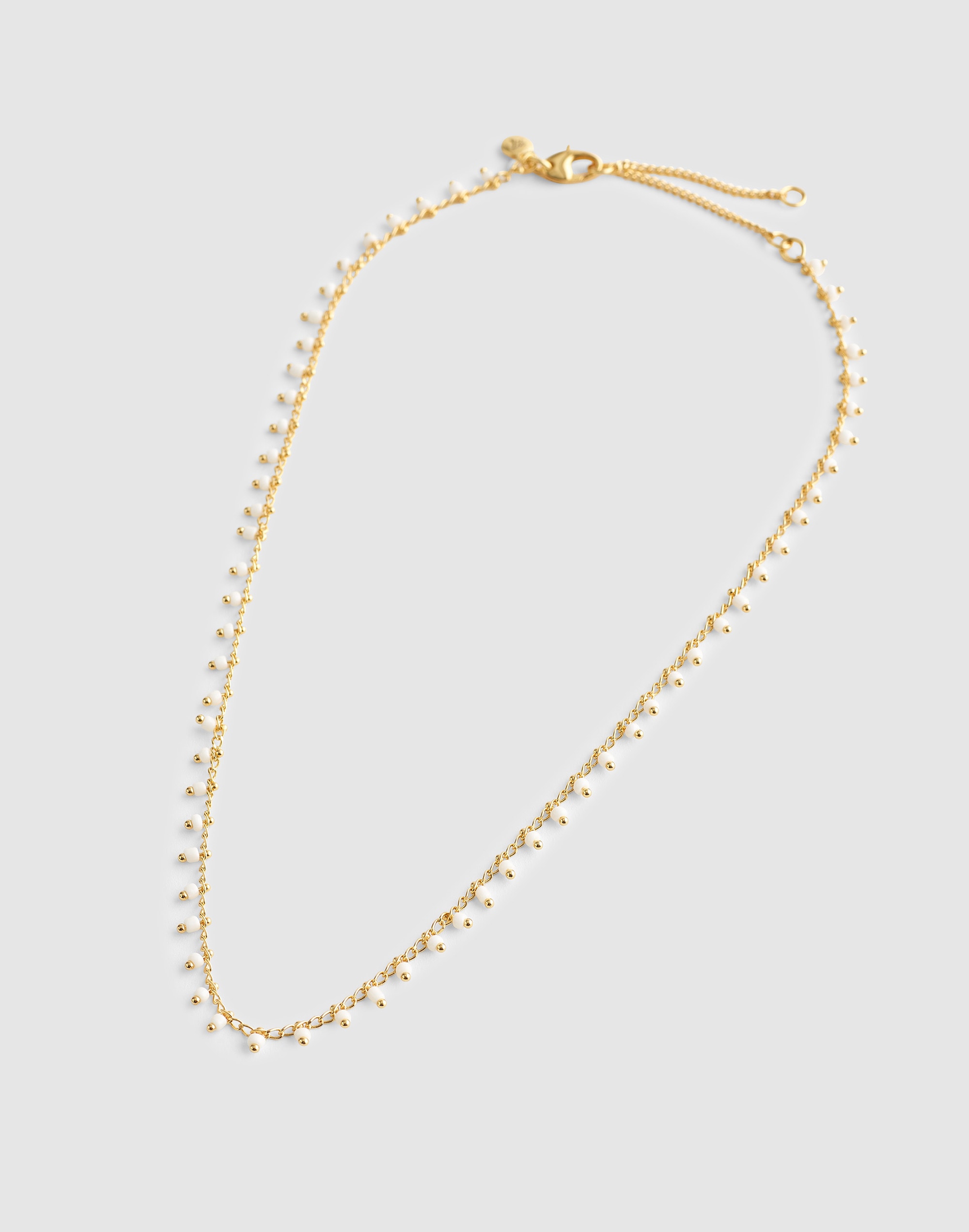 Enamel Chain Choker Necklace