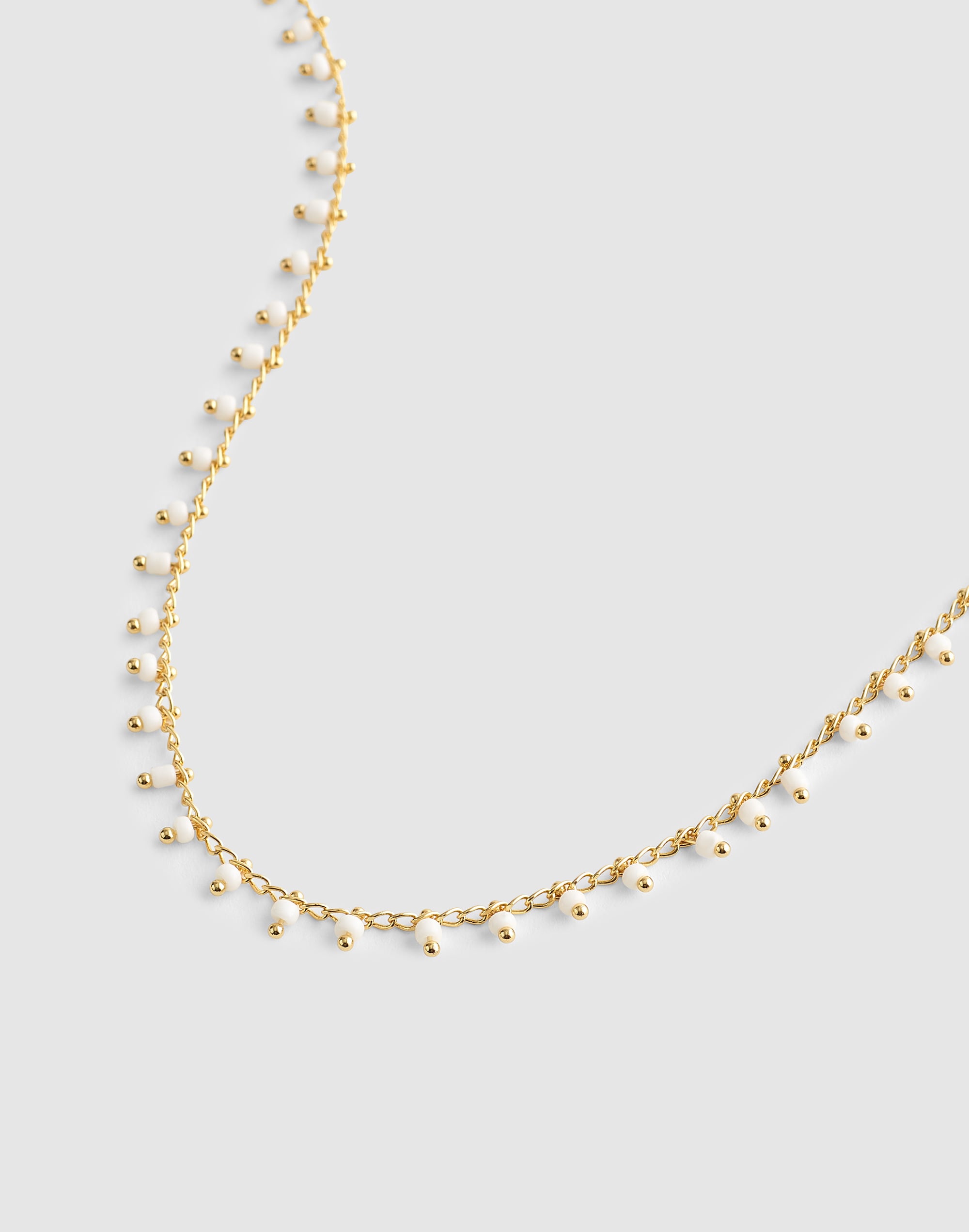 Enamel Chain Choker Necklace