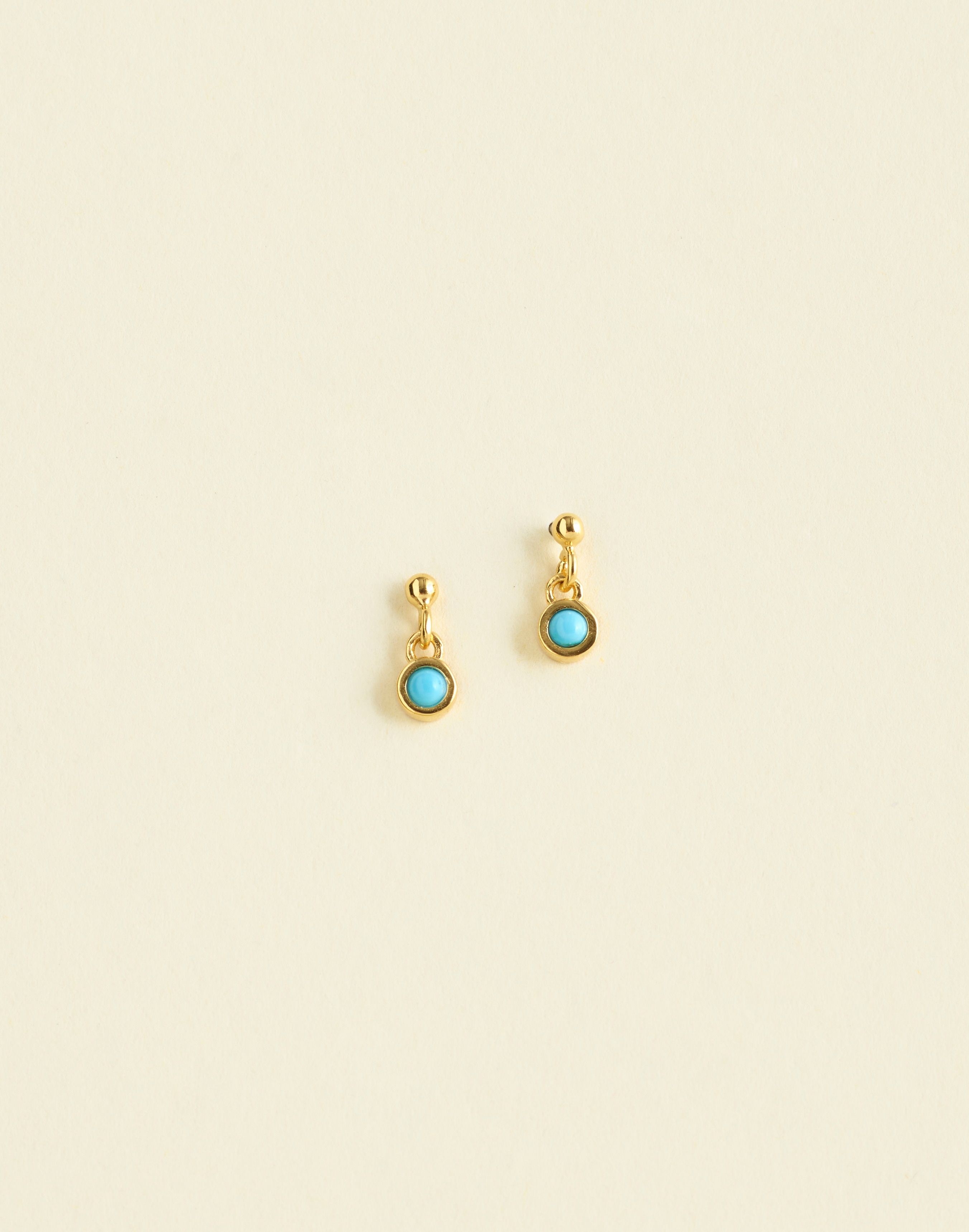Demi-Fine Turquoise Drop Earrings