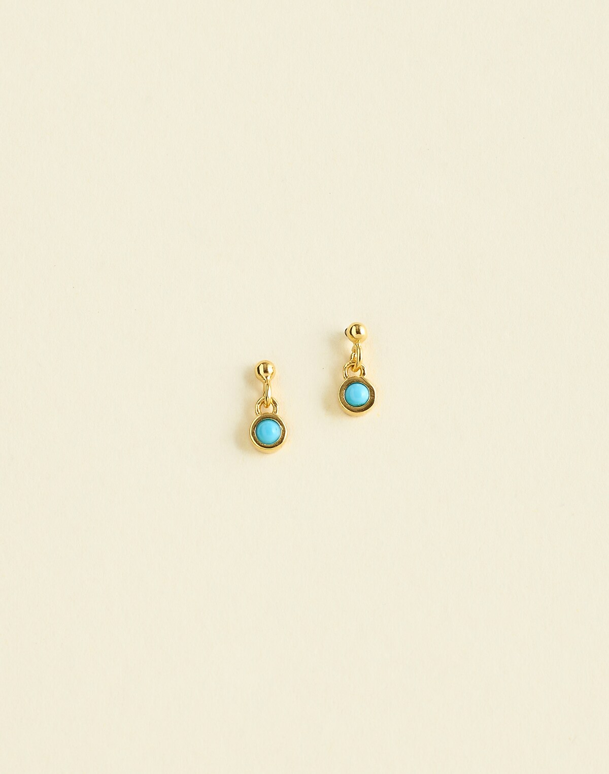 Demi-Fine Turquoise Drop Earrings