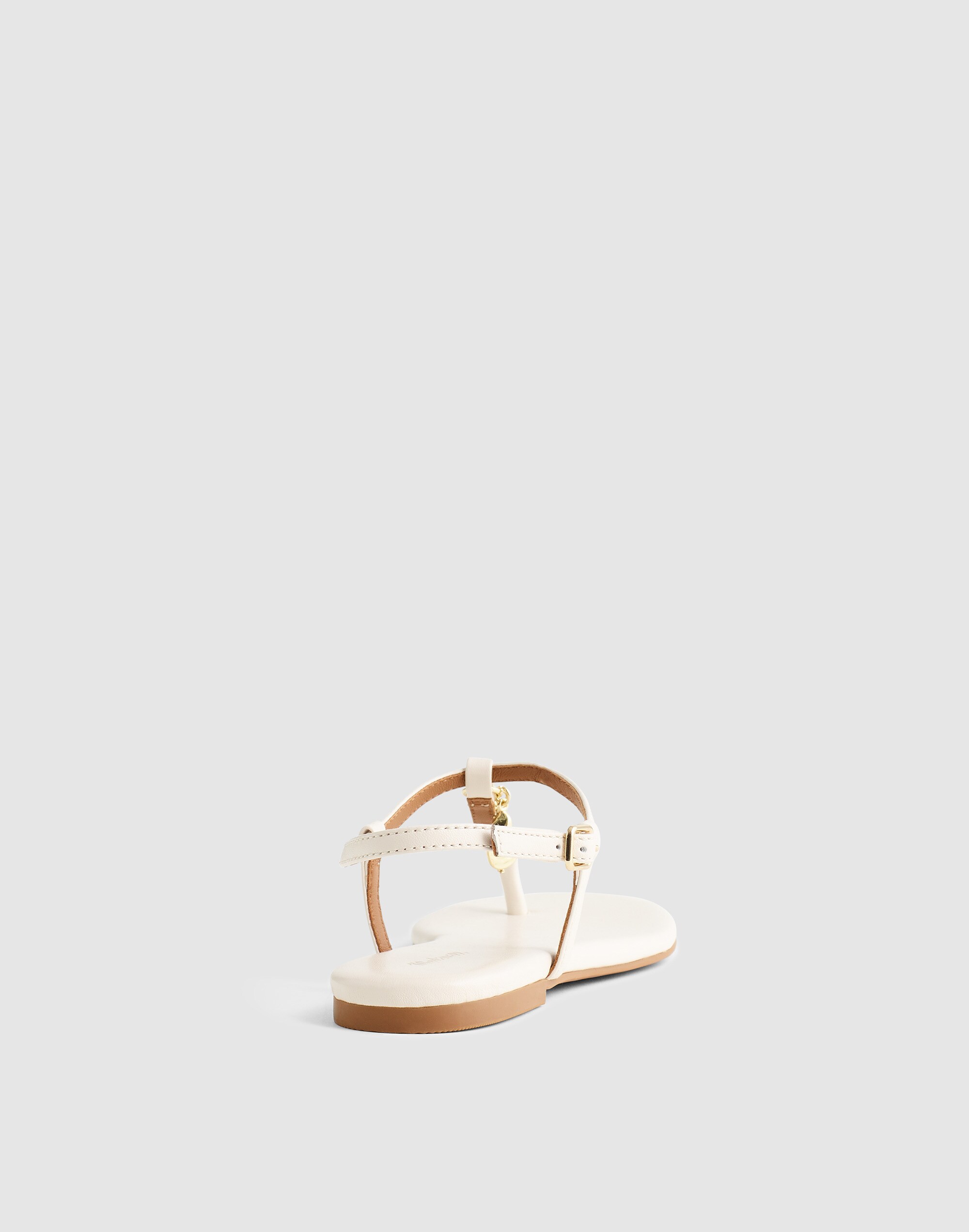 Madewell x Shopbop Iggy Charm T-Strap Sandal in Leather
