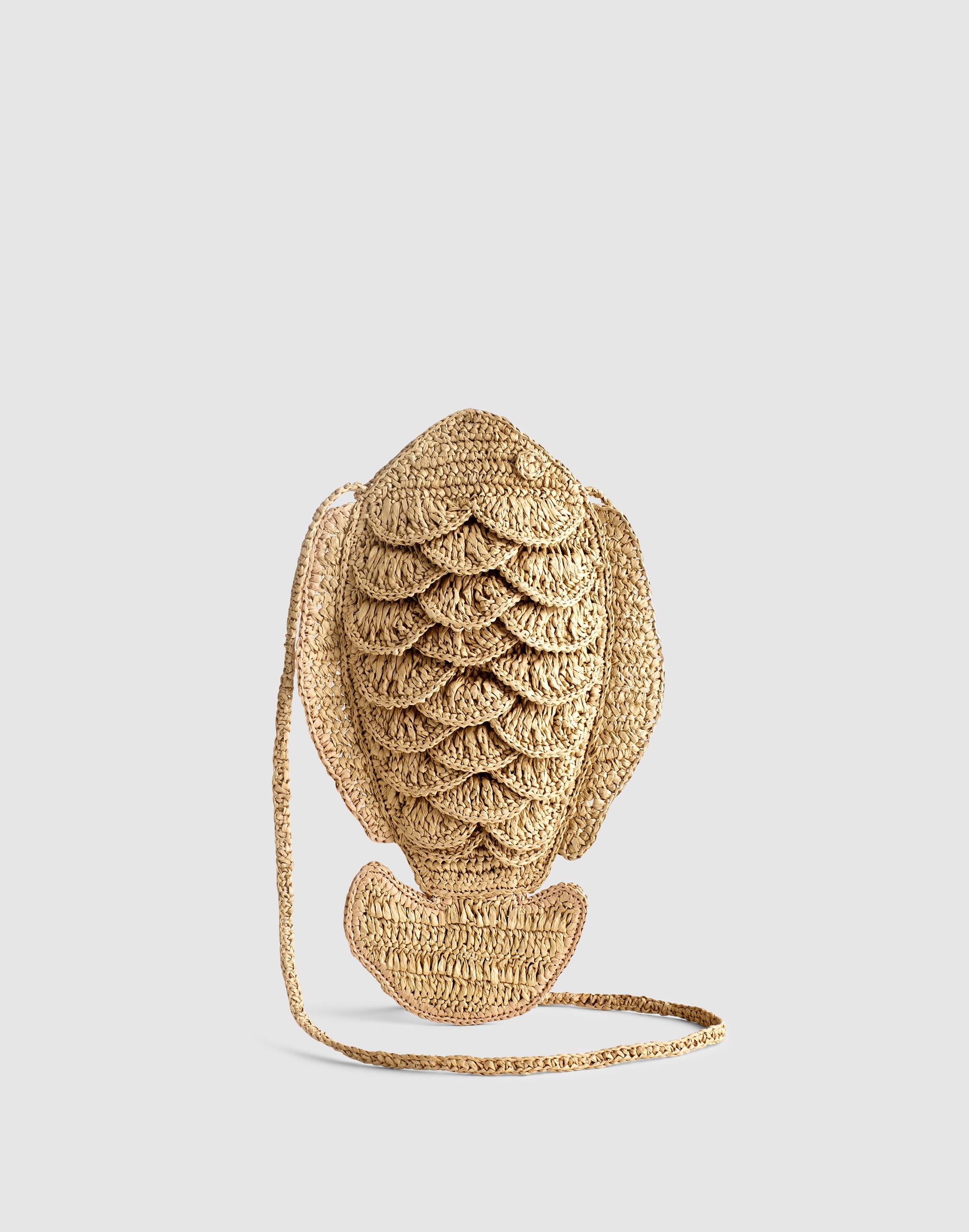 Handwoven Fish Crossbody Bag