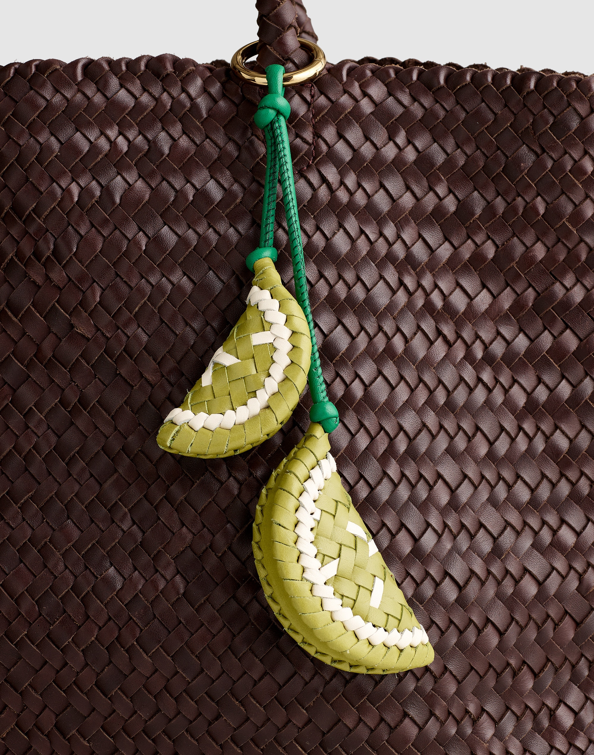 Woven Citrus Bag Charm