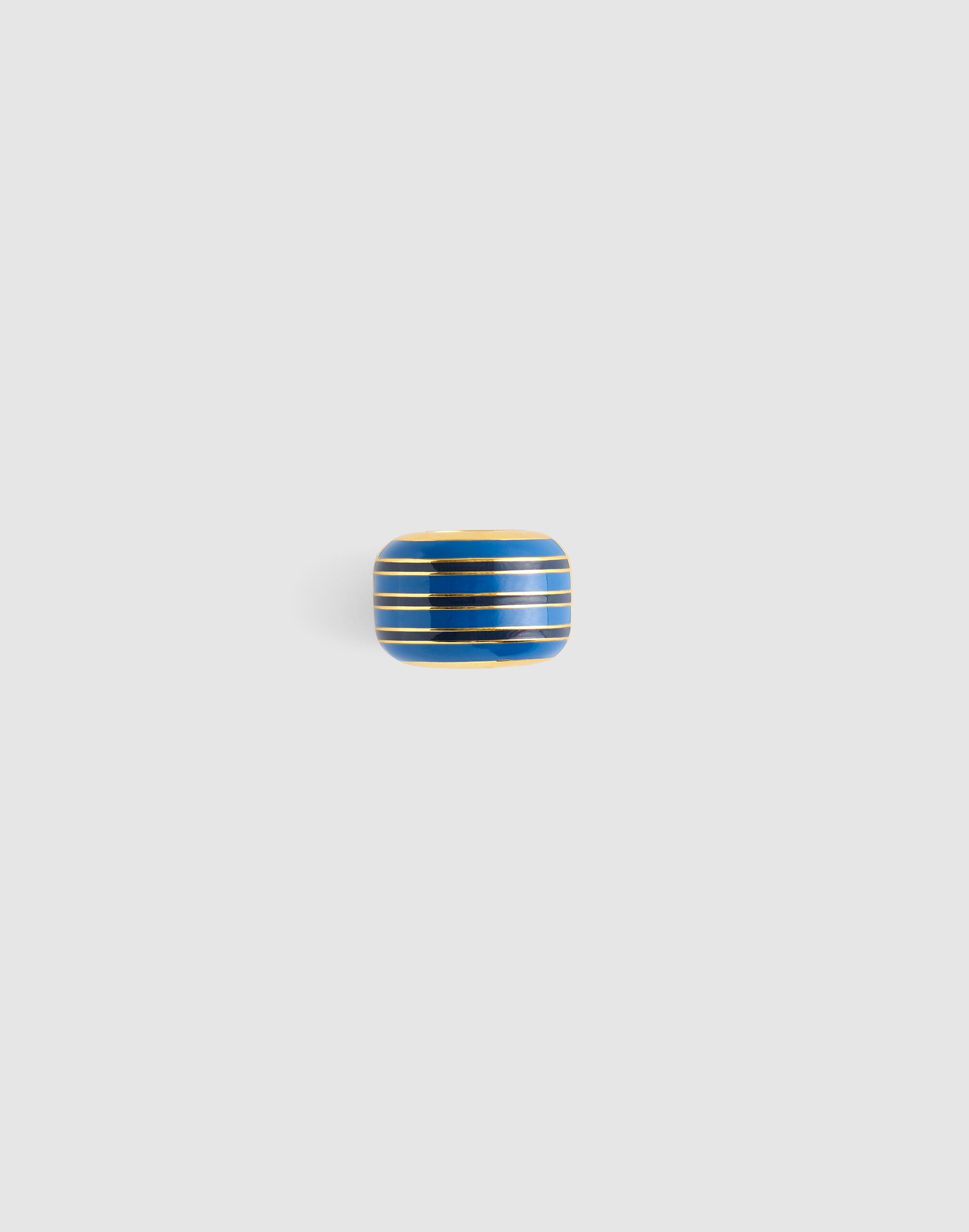 Striped Enamel Bead Clip