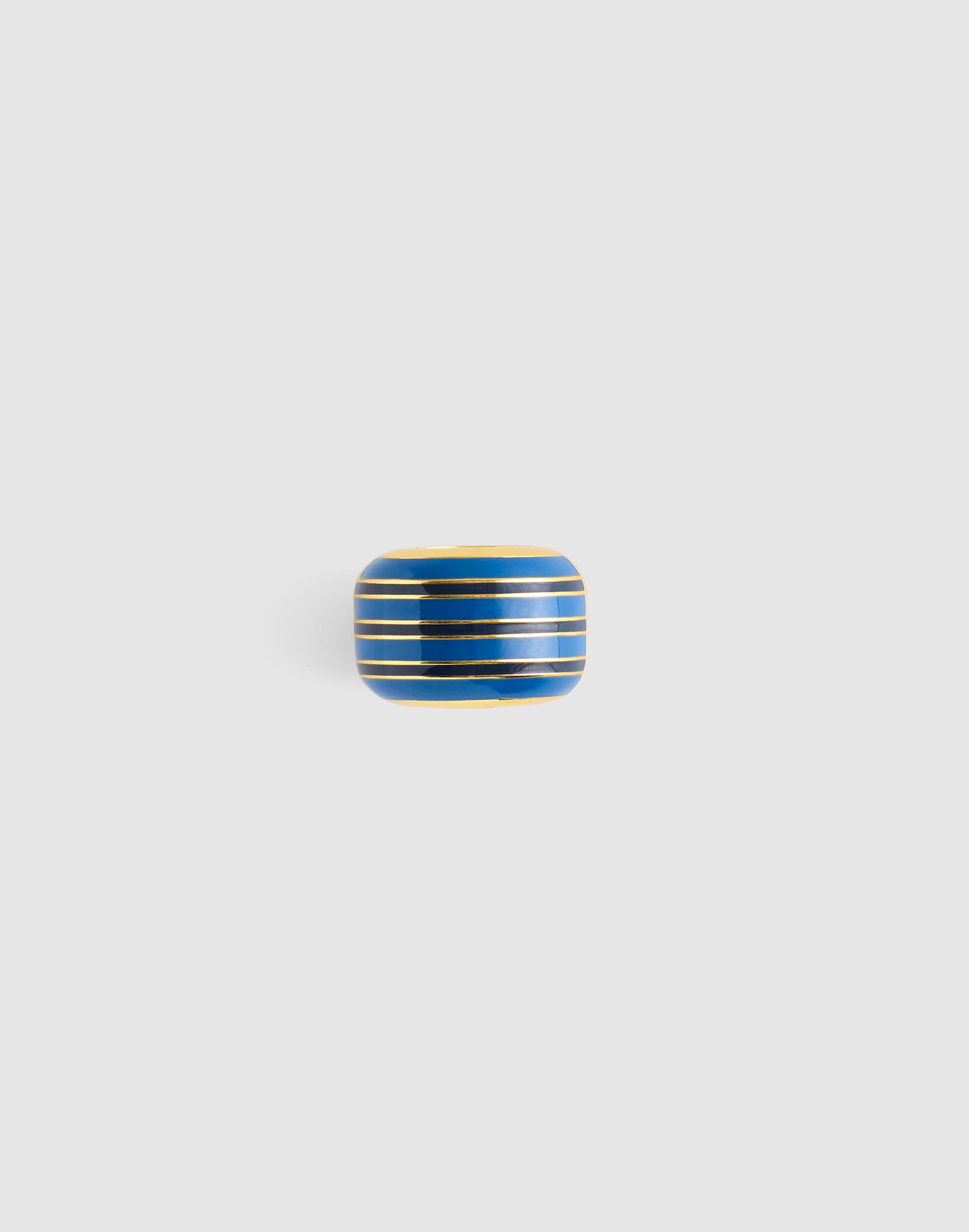 striped enamel bead clip