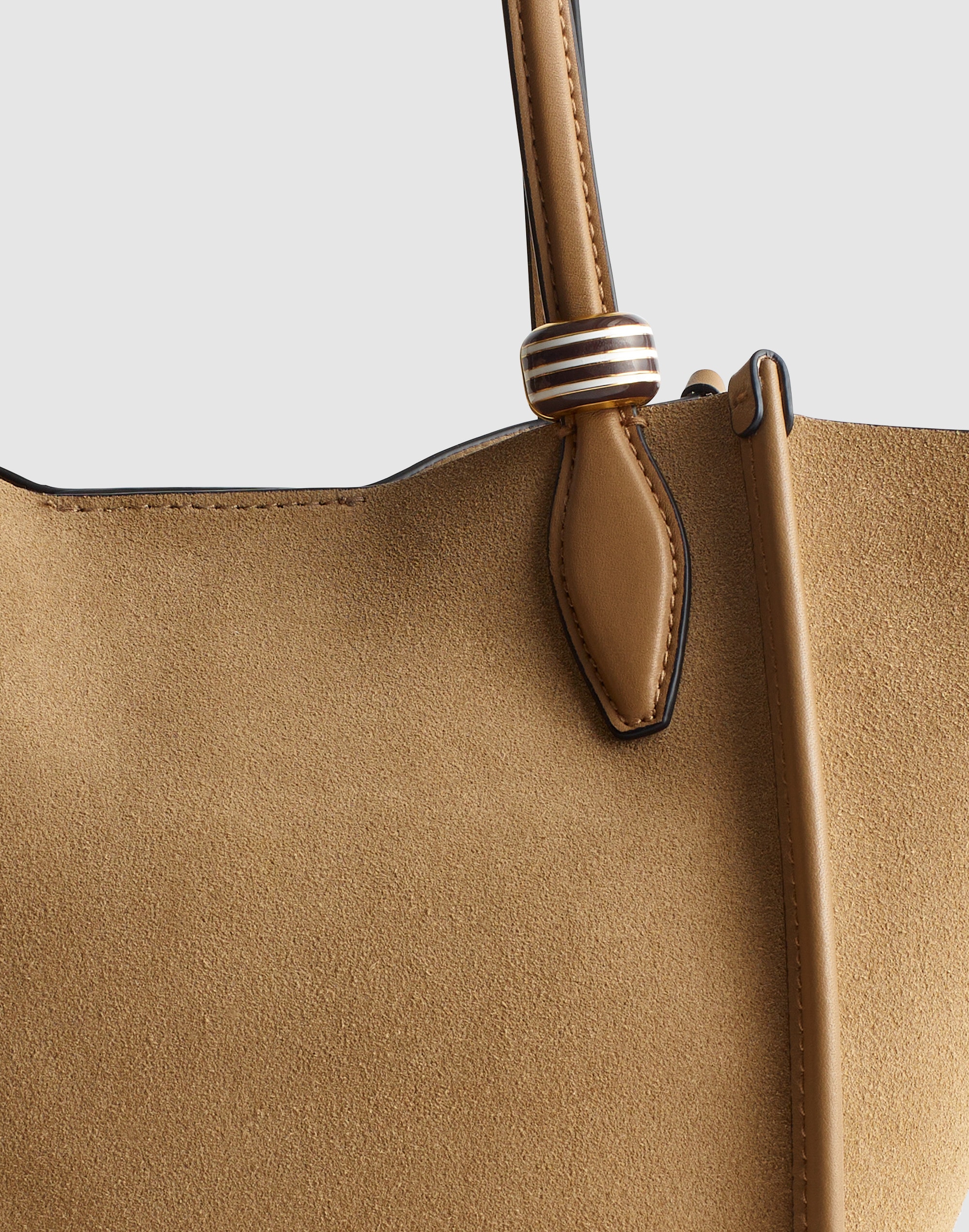 Striped Enamel Bead Clip