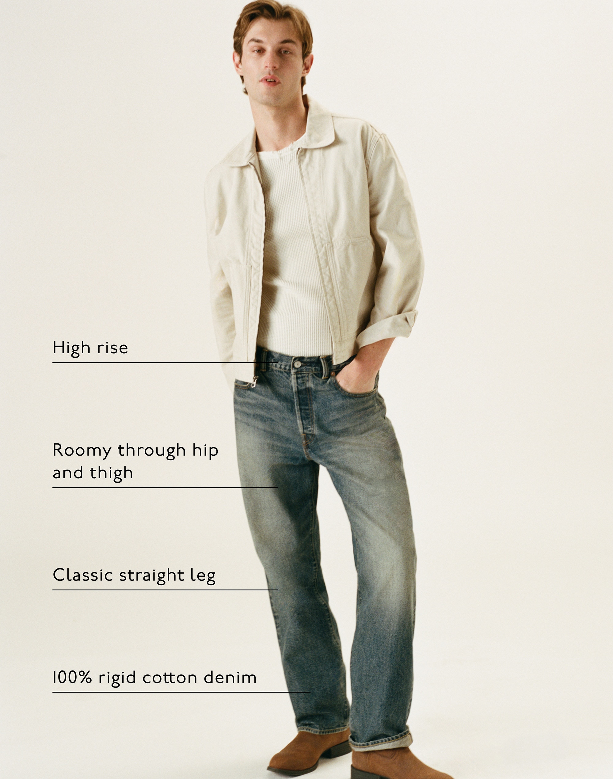 The 1991 Loose Straight Jean in Artisan Selvedge