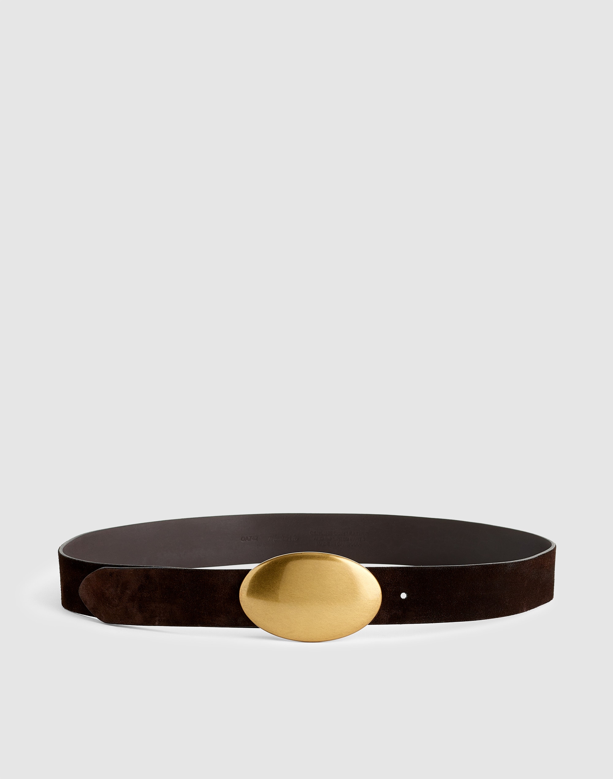 Oval Plaque-Buckle Belt