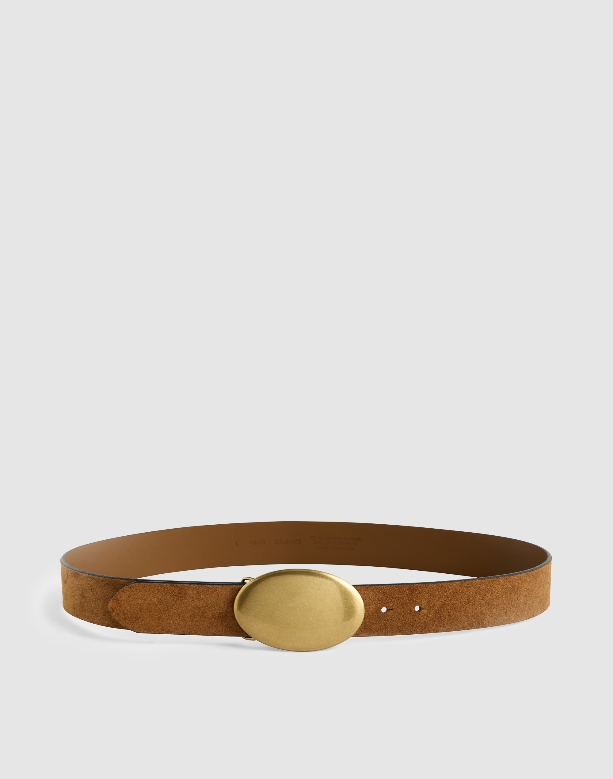 Oval Plaque-Buckle Belt