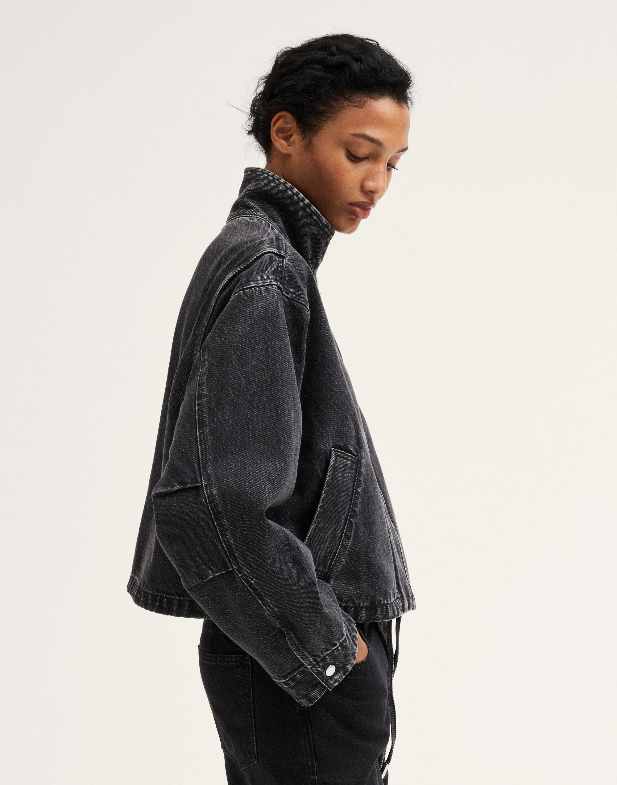 Denim Crop Field Jacket