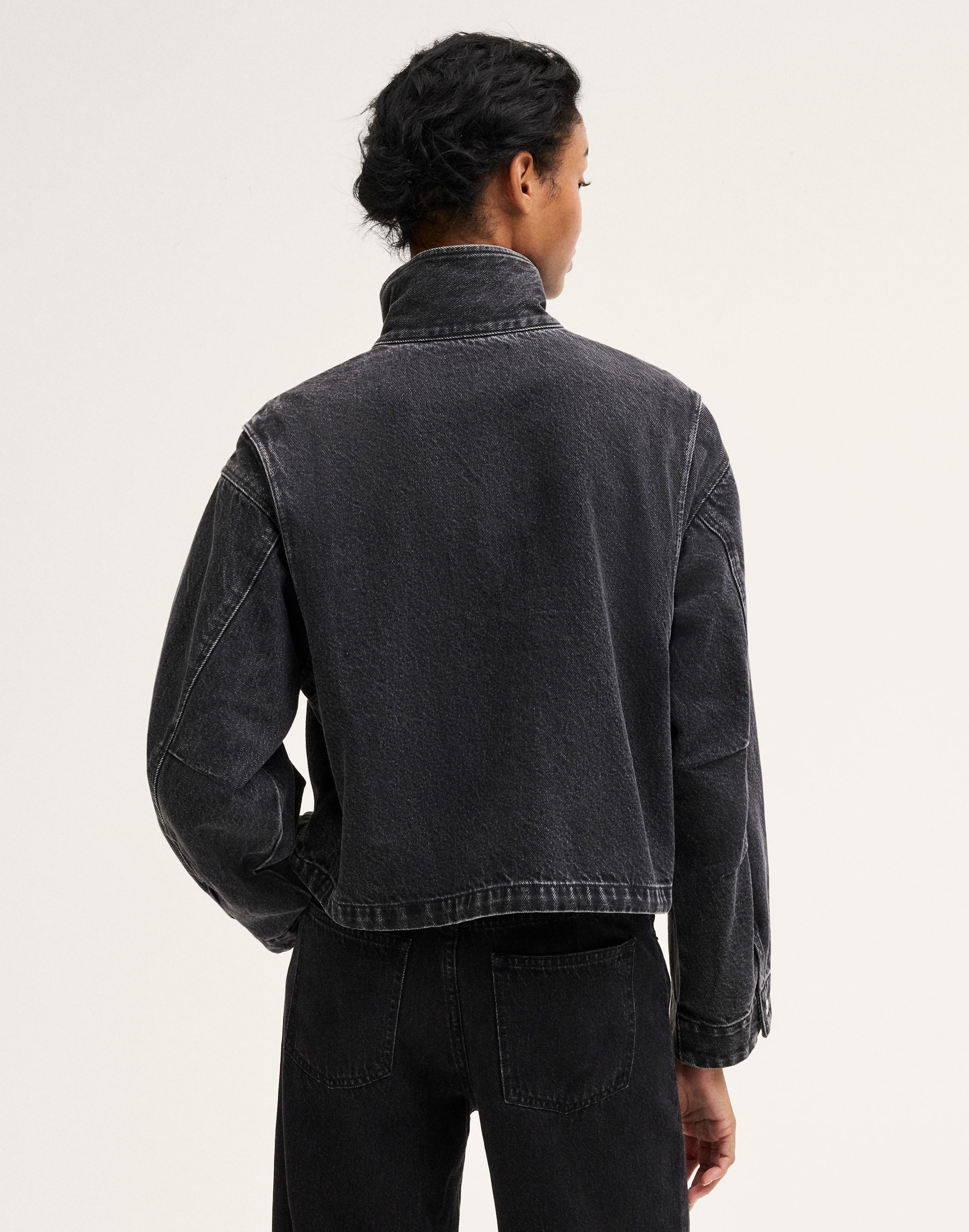 Denim Crop Field Jacket