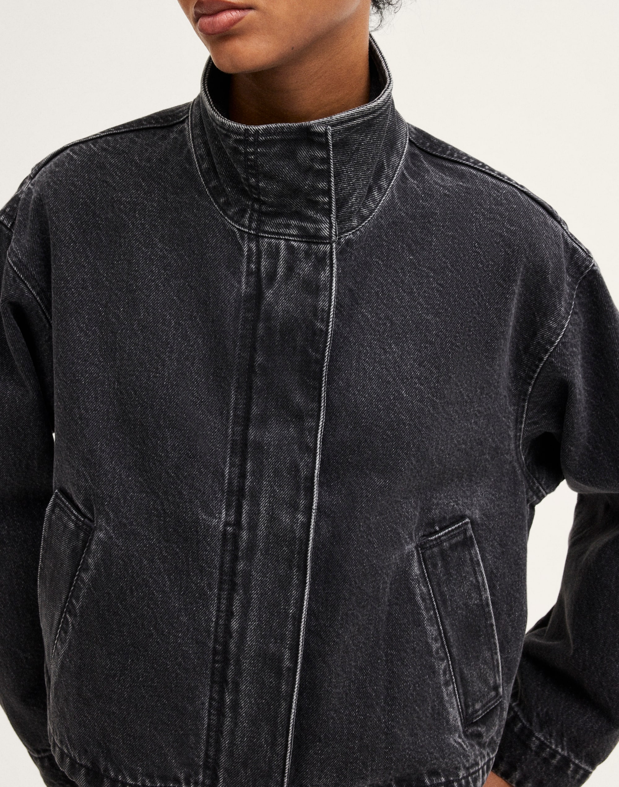 Denim Crop Field Jacket