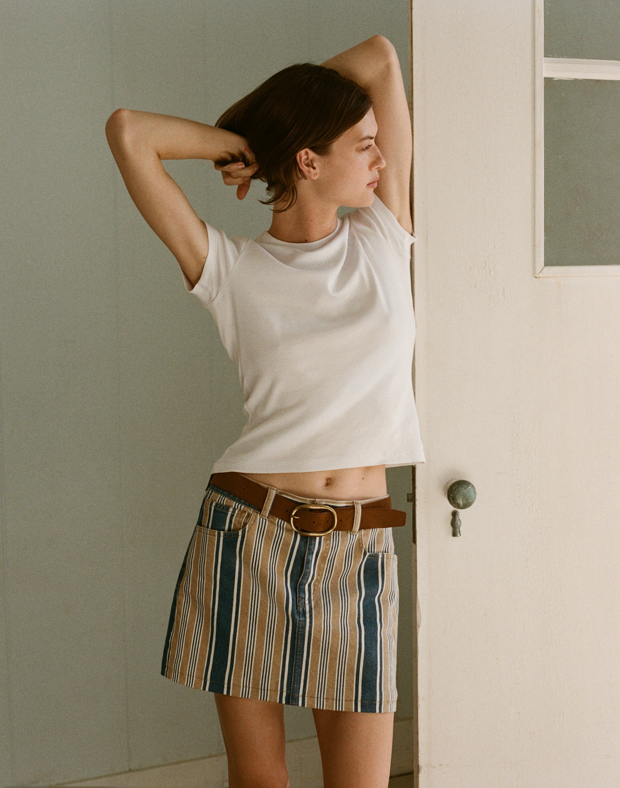 Denim Mini Skirt