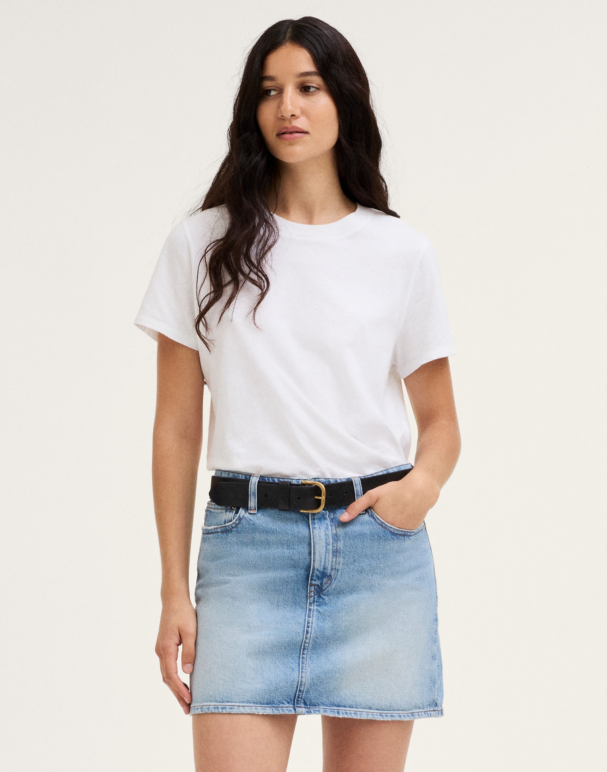 Denim Mini Skirt