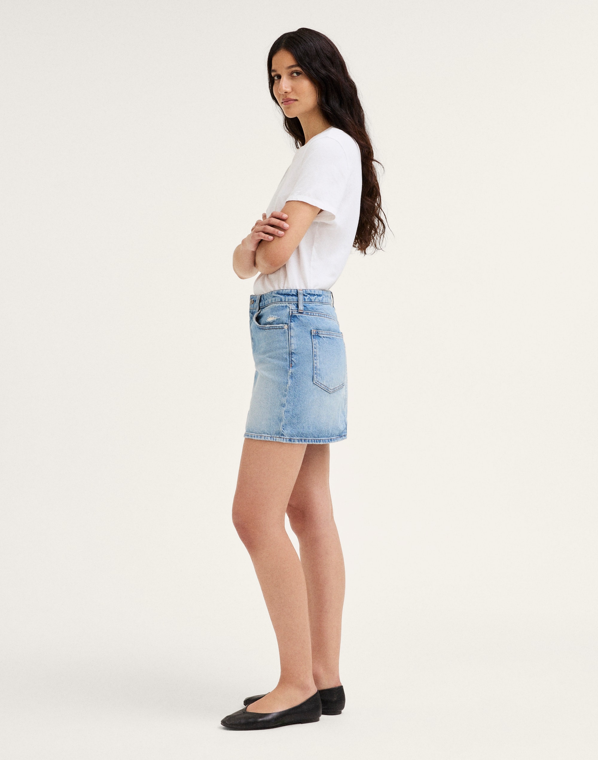 Denim Mini Skirt