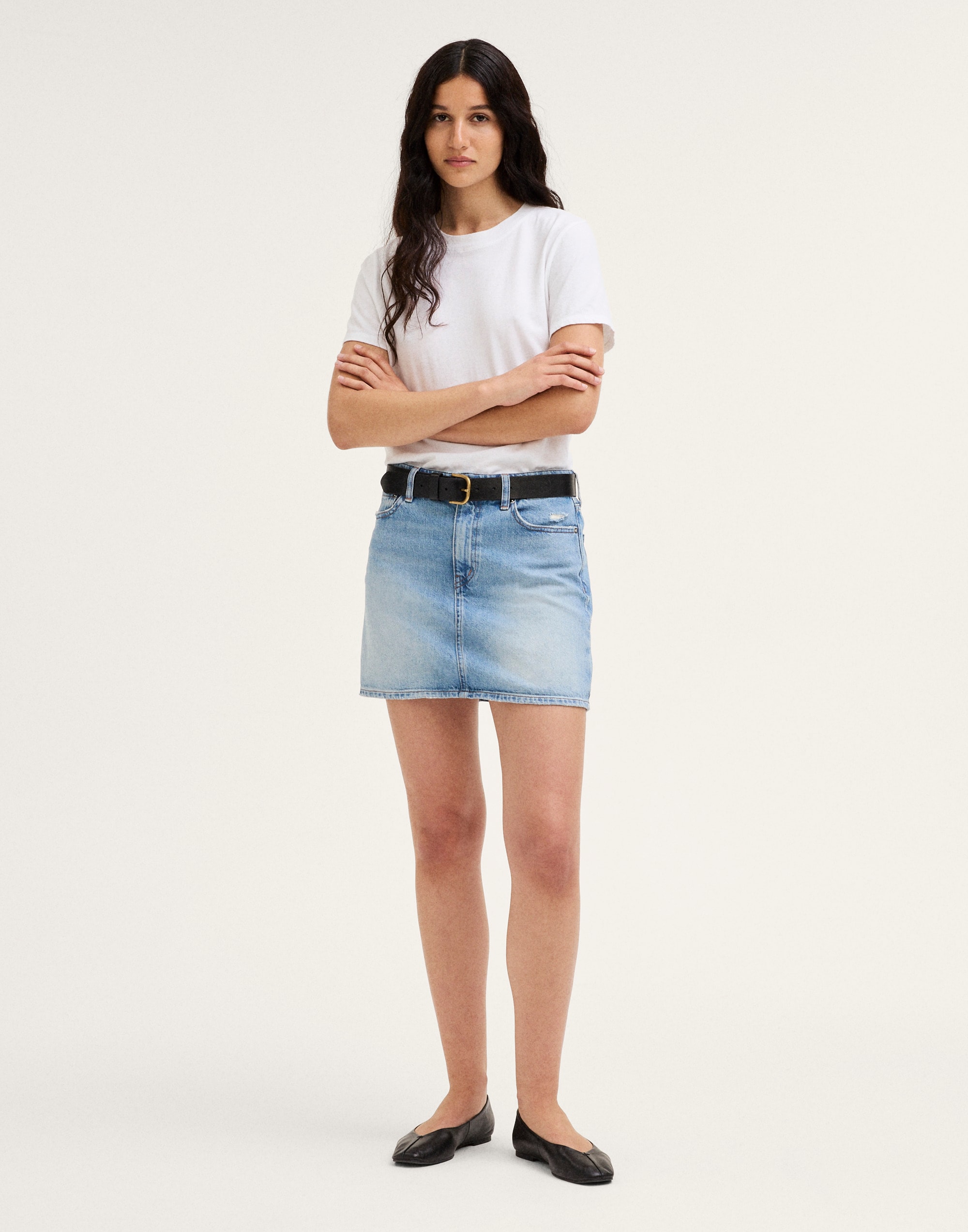 Denim Mini Skirt