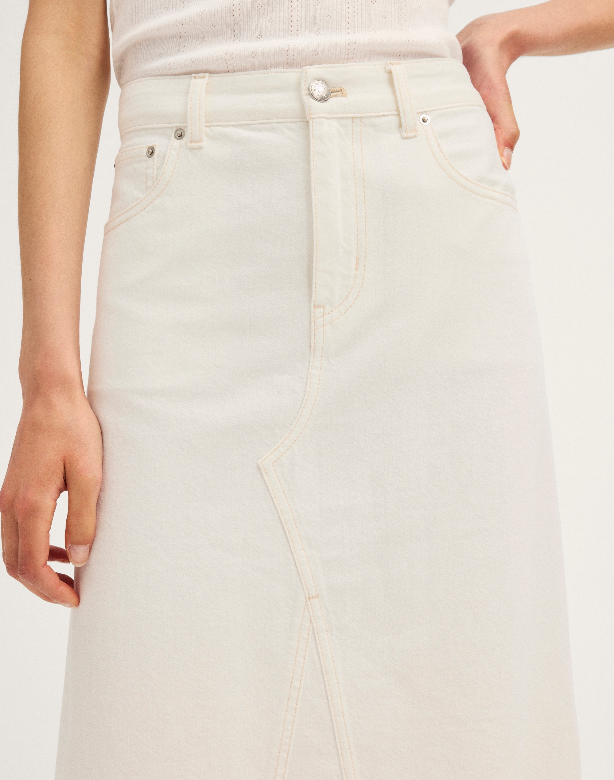 Denim Midi Skirt