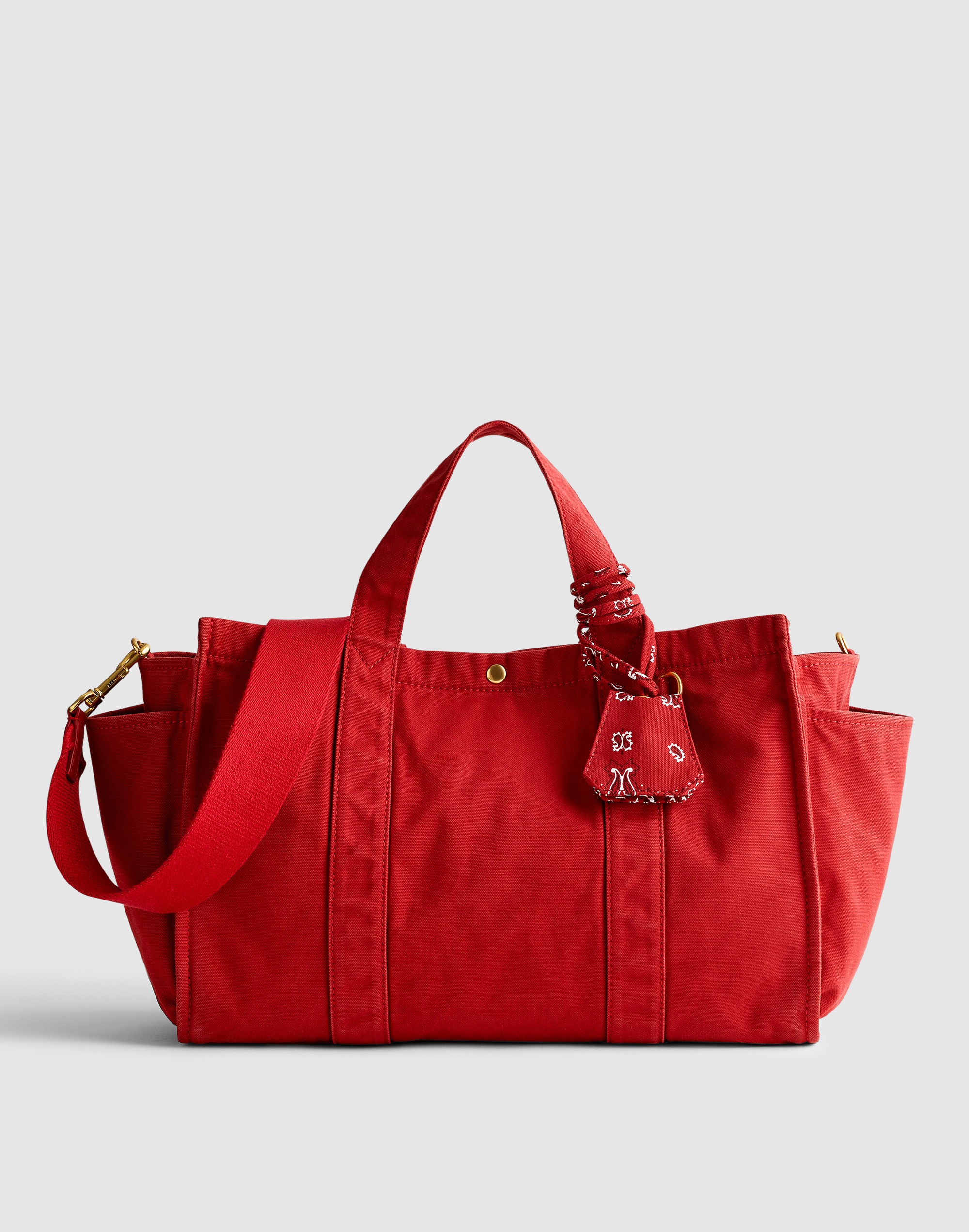 Madewell The Weekend Tote In Barn Red