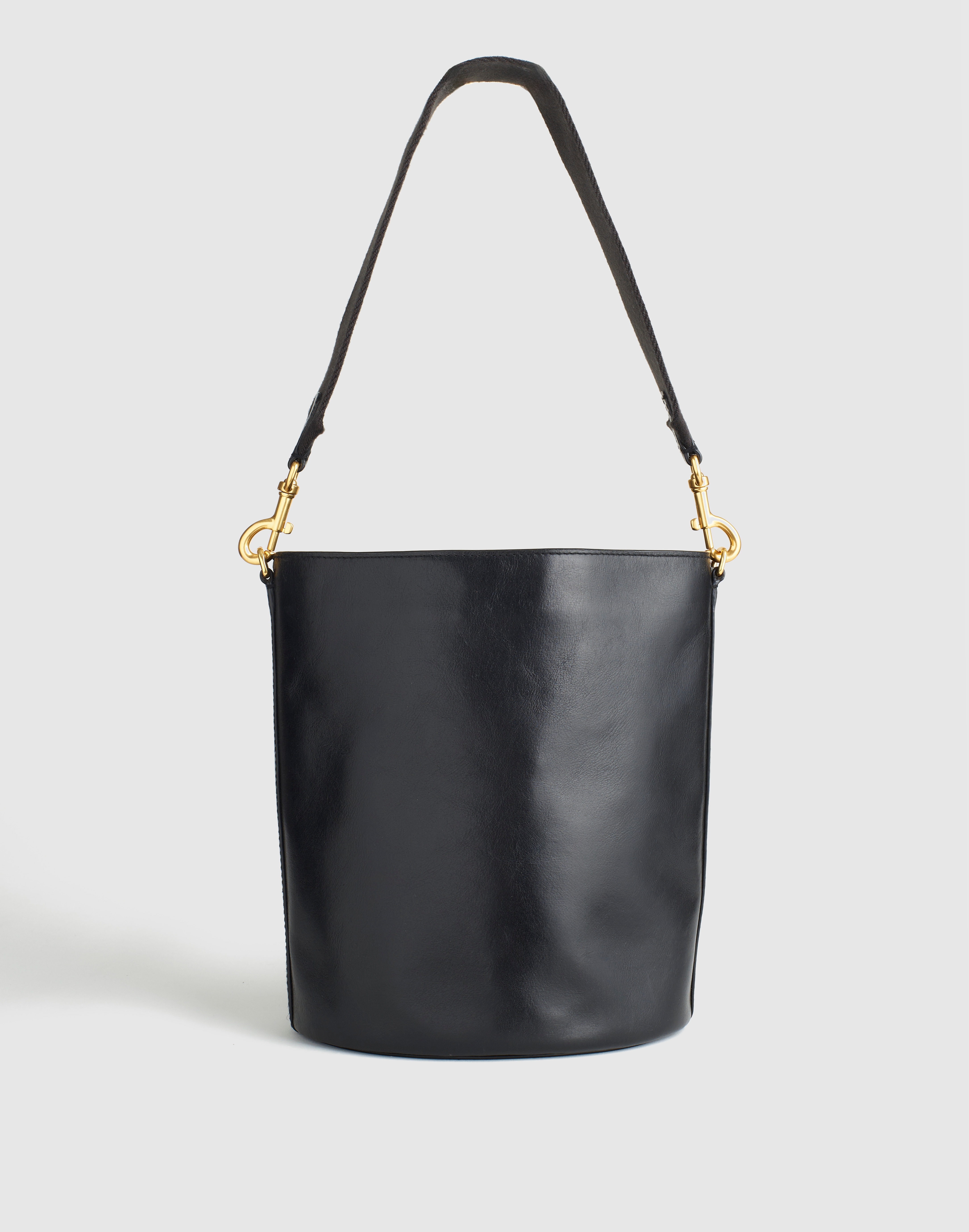 Madewell The Maren Bucket Bag In True Black