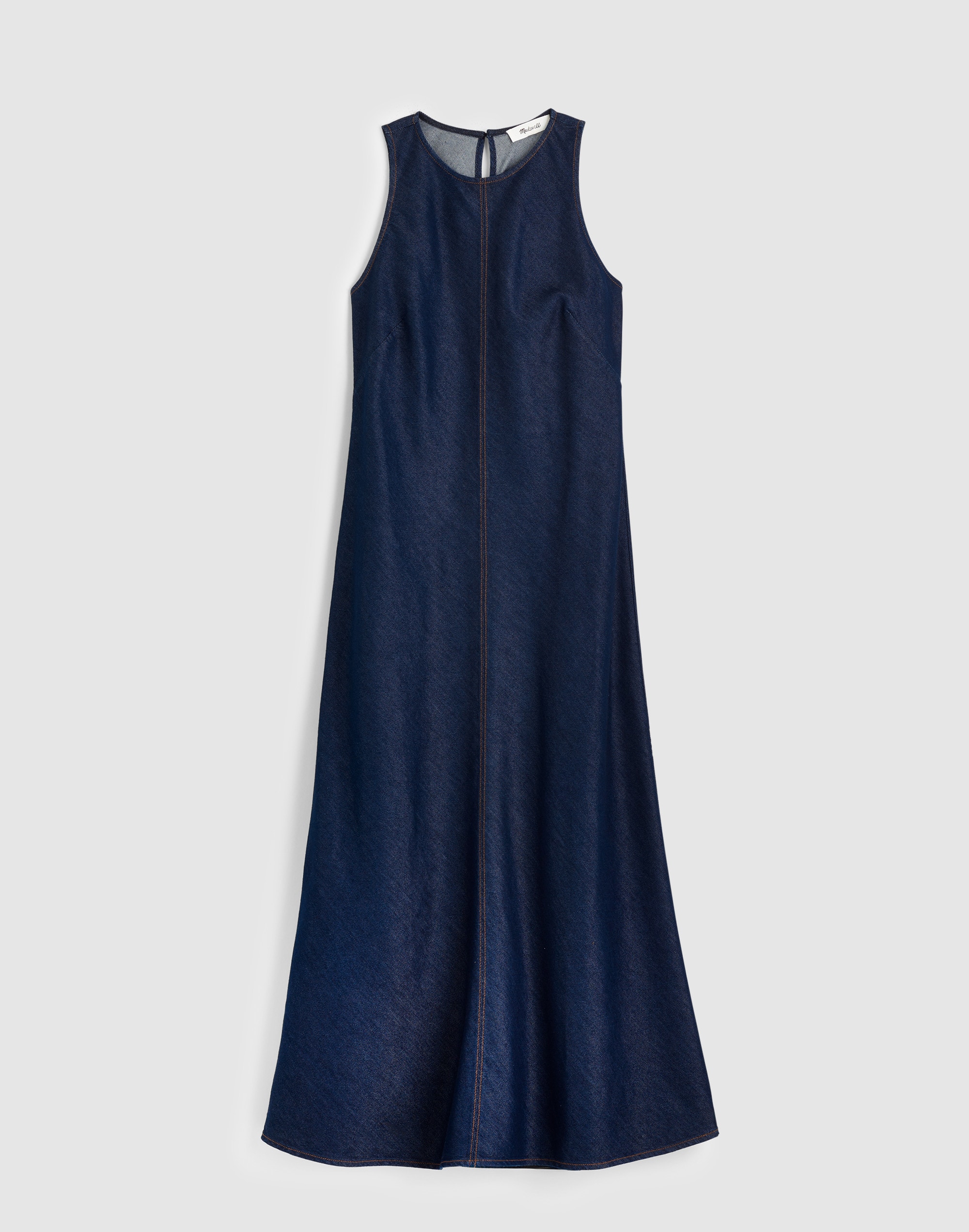 The Elena Midi Dress in Airy Denim