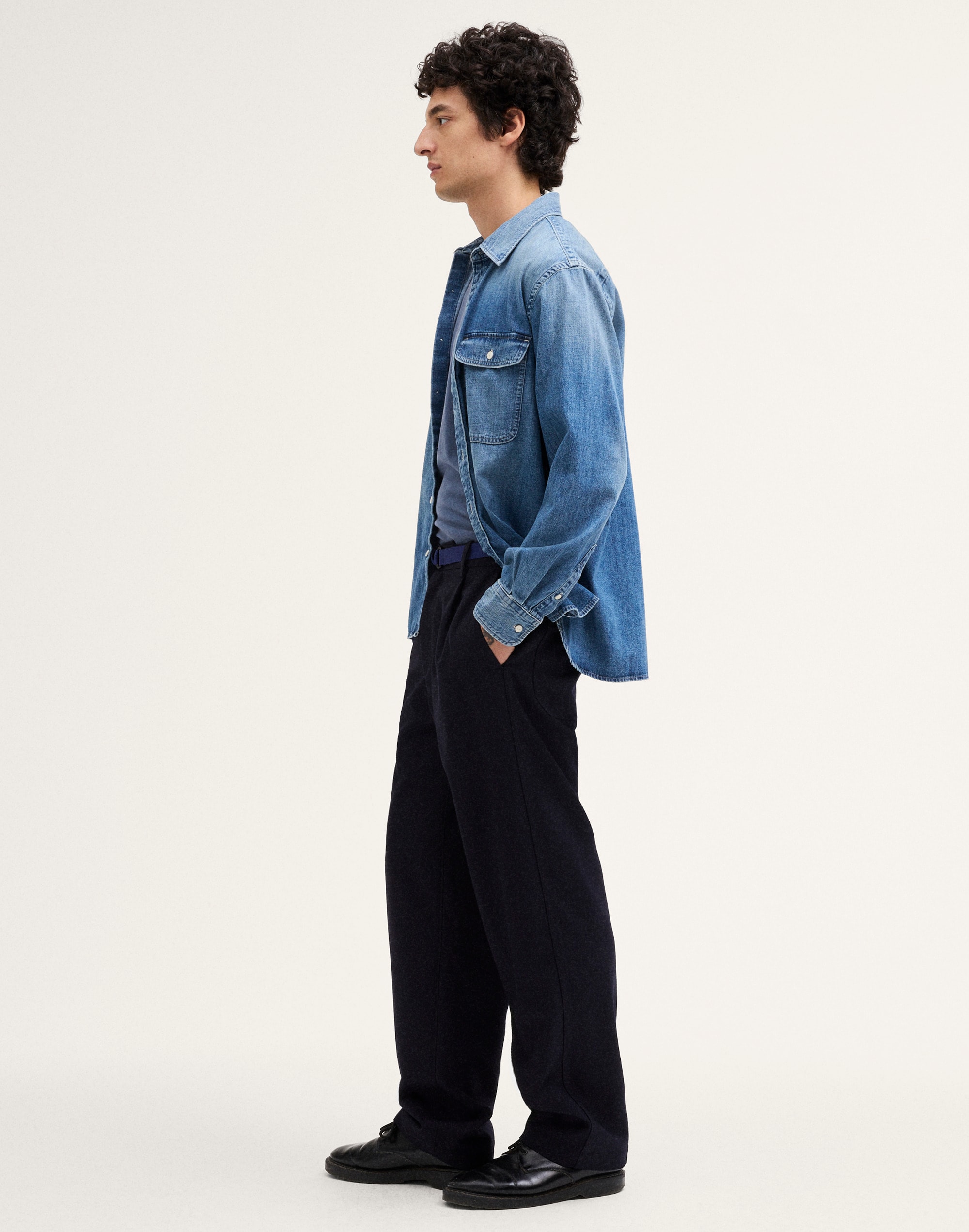 Single-Pleat Patch-Pocket Trouser