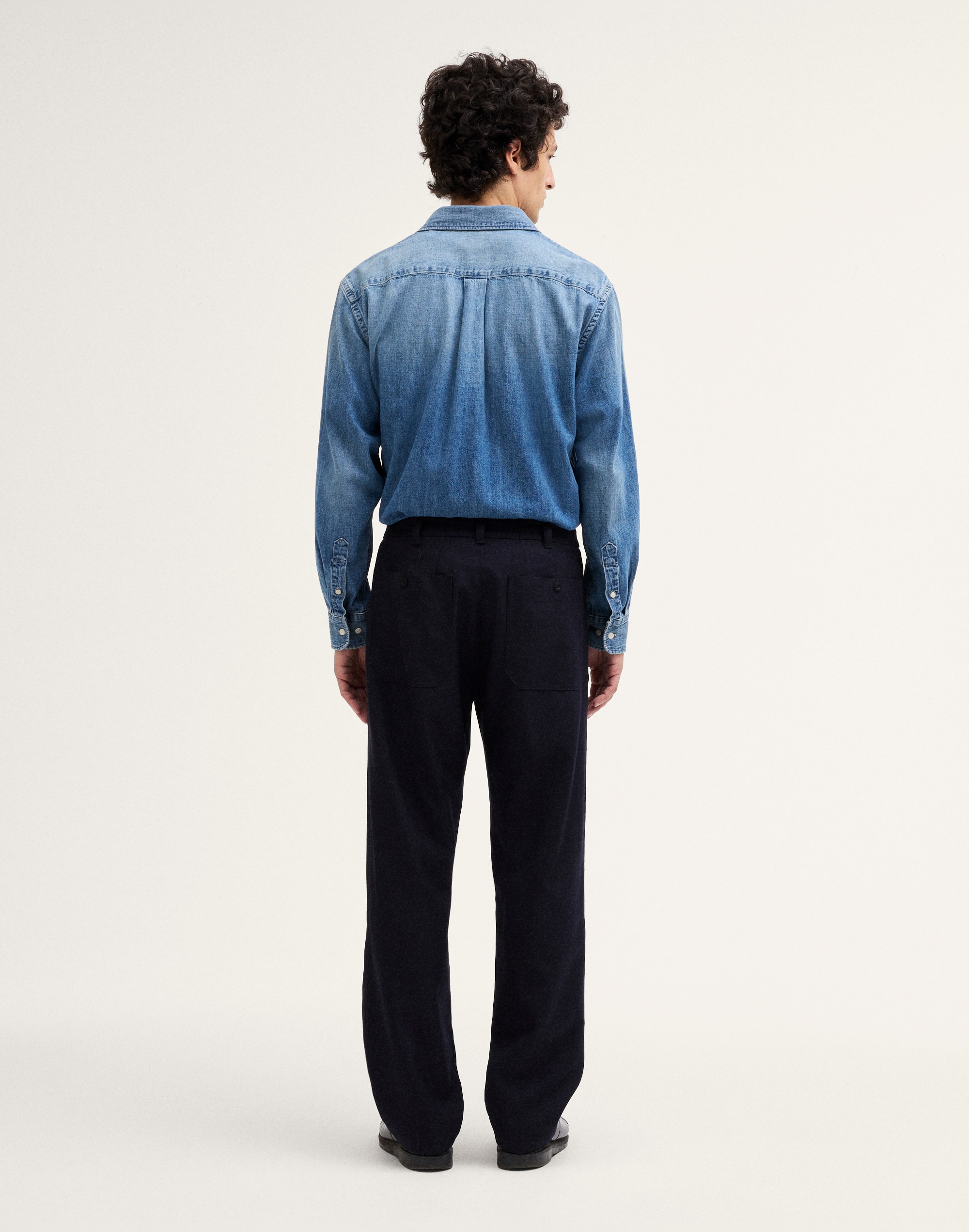 Single-Pleat Patch-Pocket Trouser