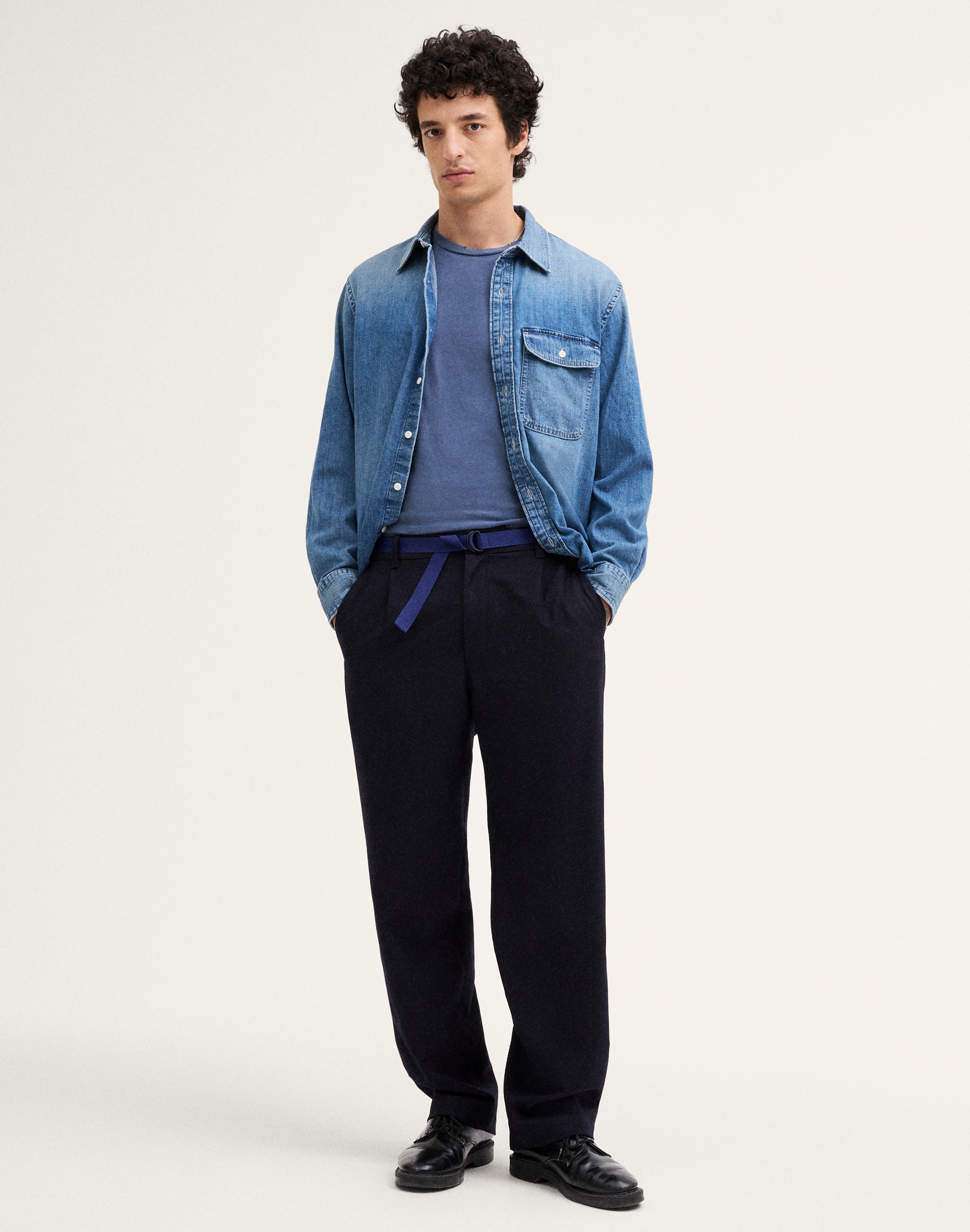 Single-Pleat Patch-Pocket Trouser