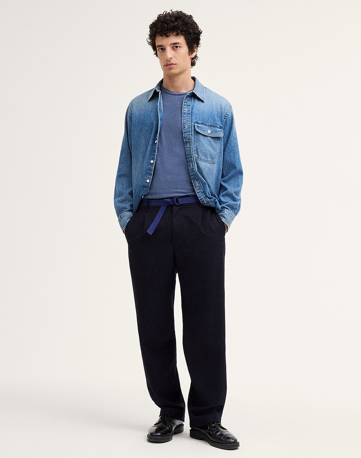 Single-Pleat Patch-Pocket Trouser
