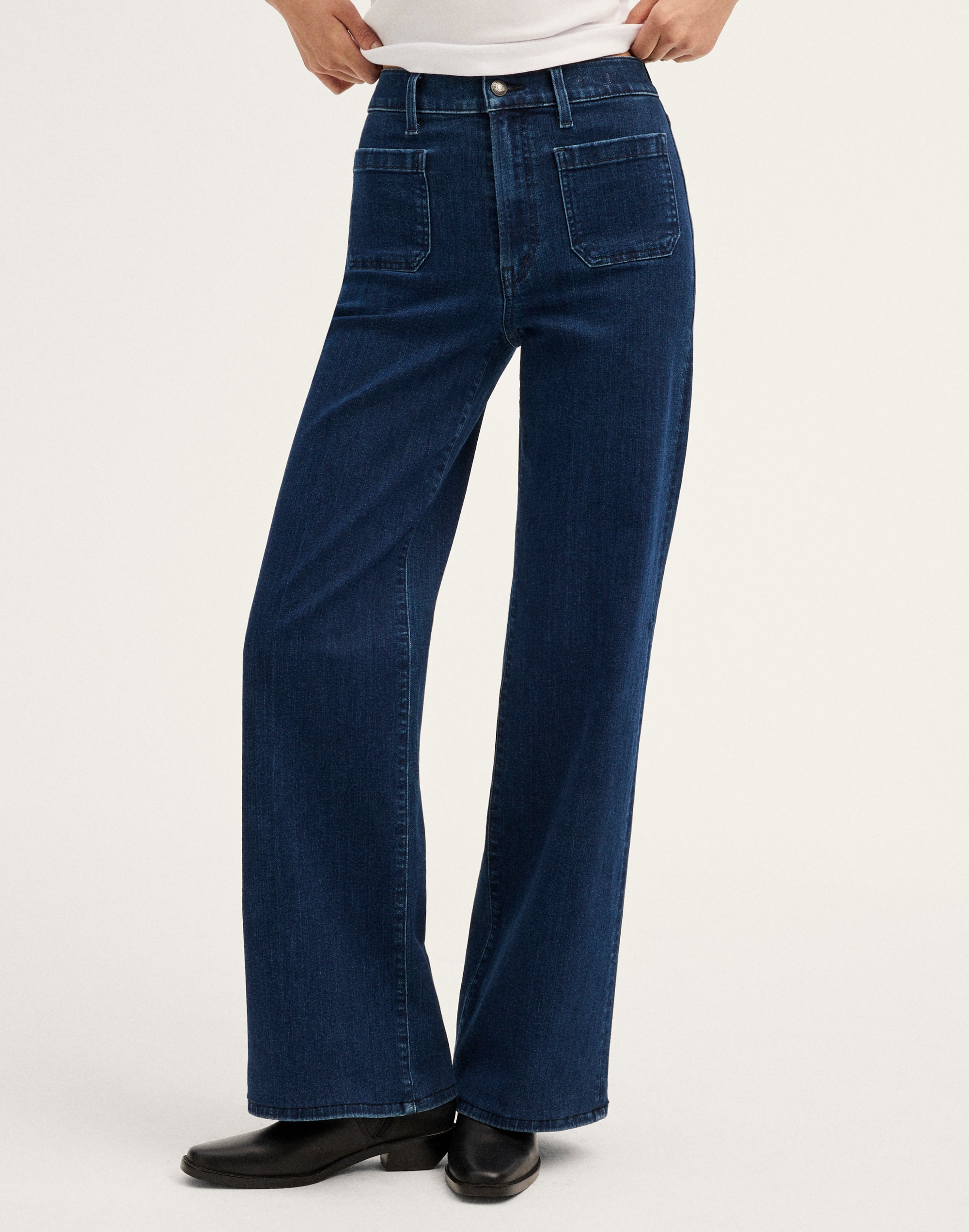 The Emmy Wide-Leg Jean in Super Stretch Denim