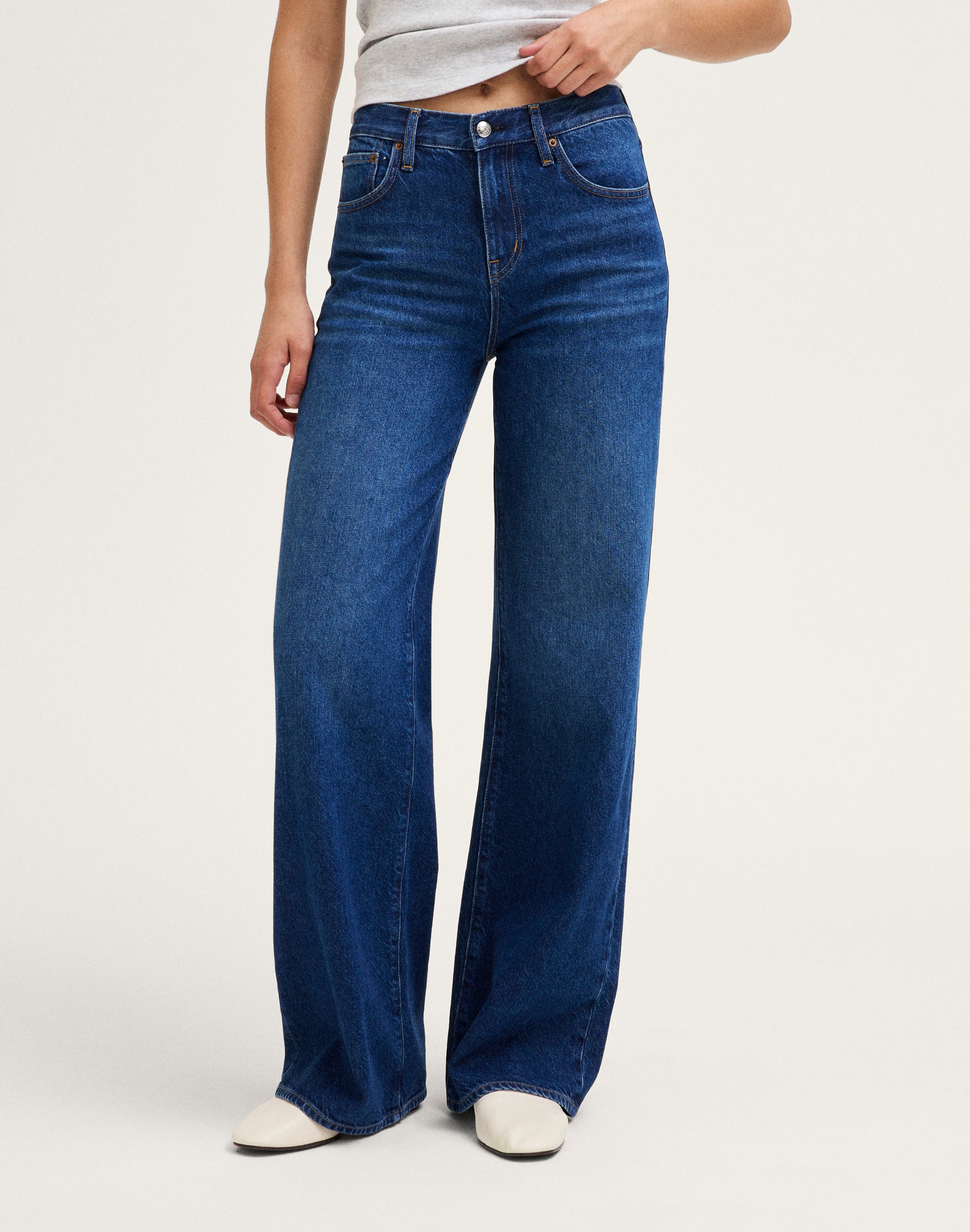 The Ultimate Wide-Leg Jean in Airy Denim