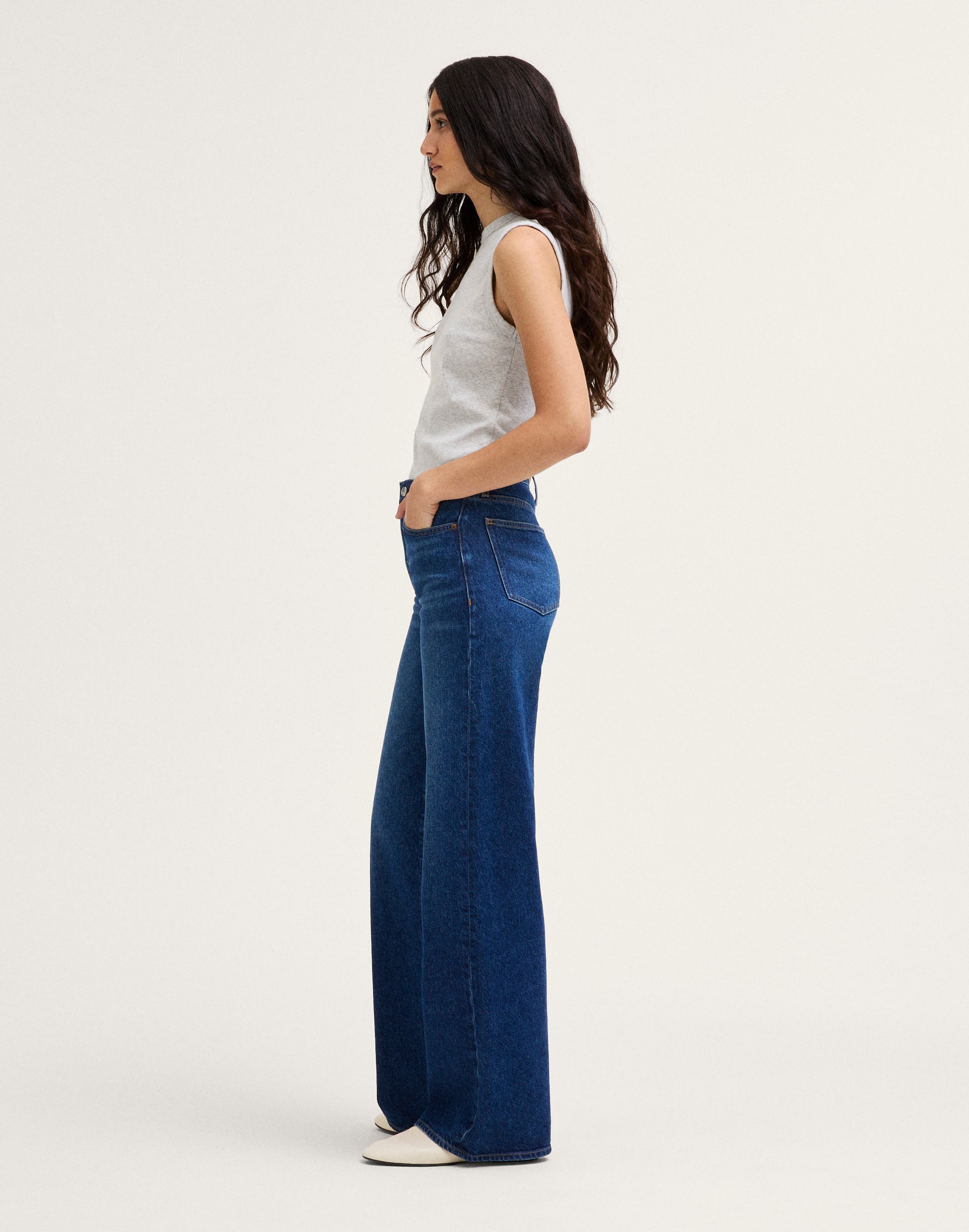 The Ultimate Wide-Leg Jean in Airy Denim