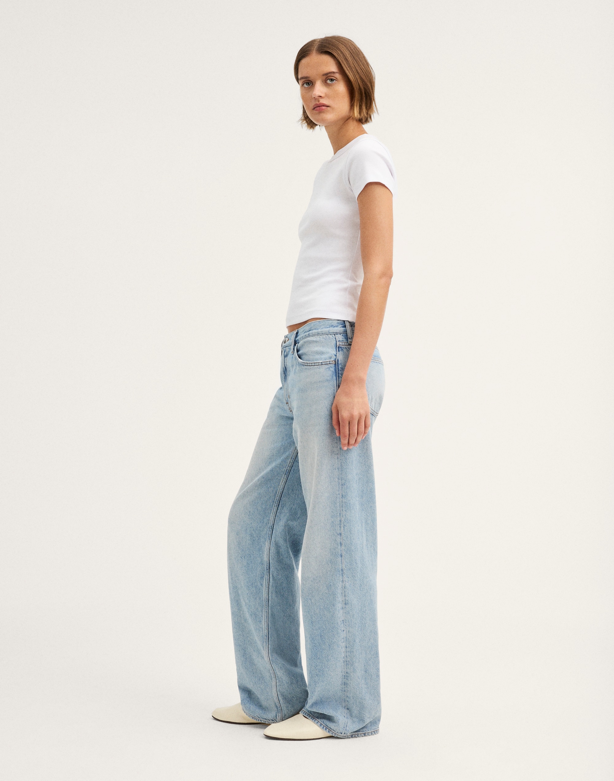 Tall Low-Slung Baggy Jeans in Airy Denim
