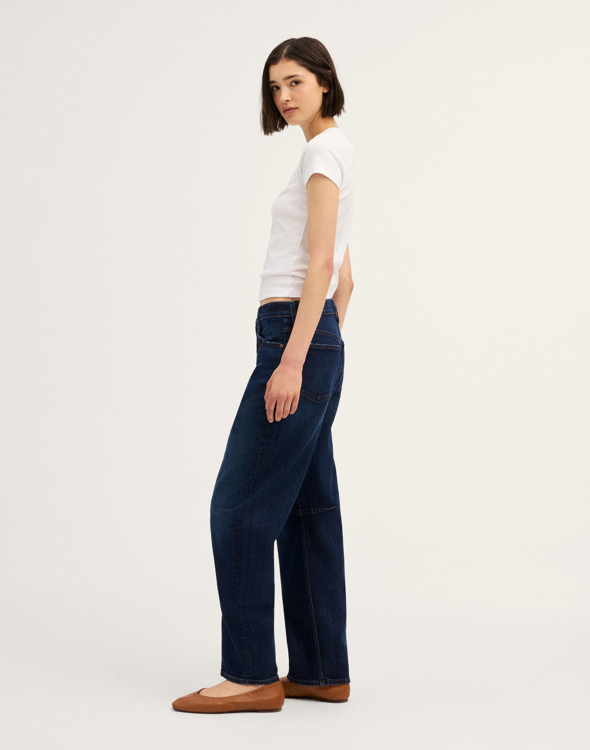 The Darted Barrel-Leg Jean