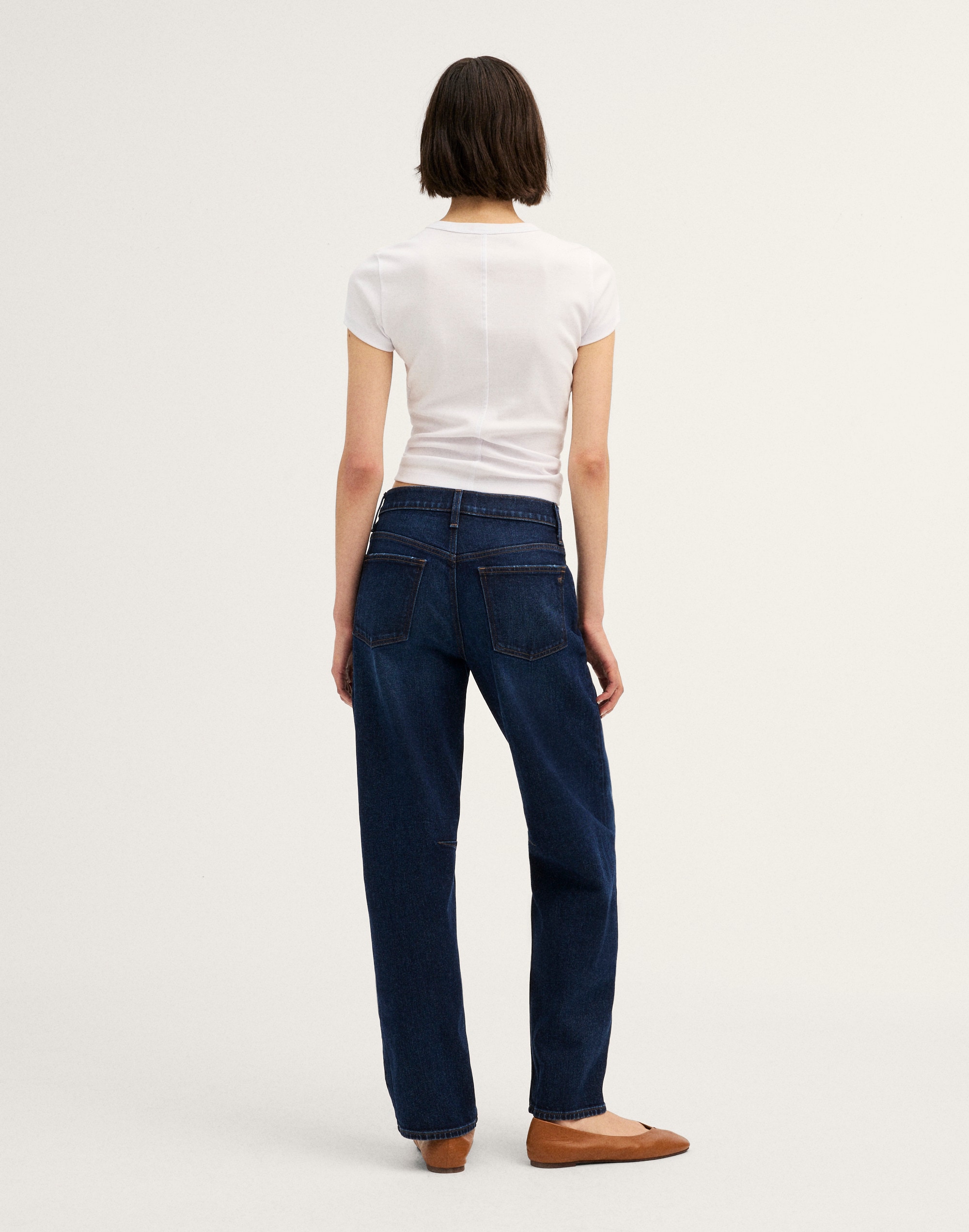 The Tall Darted Barrel-Leg Jean in Comfort Stretch