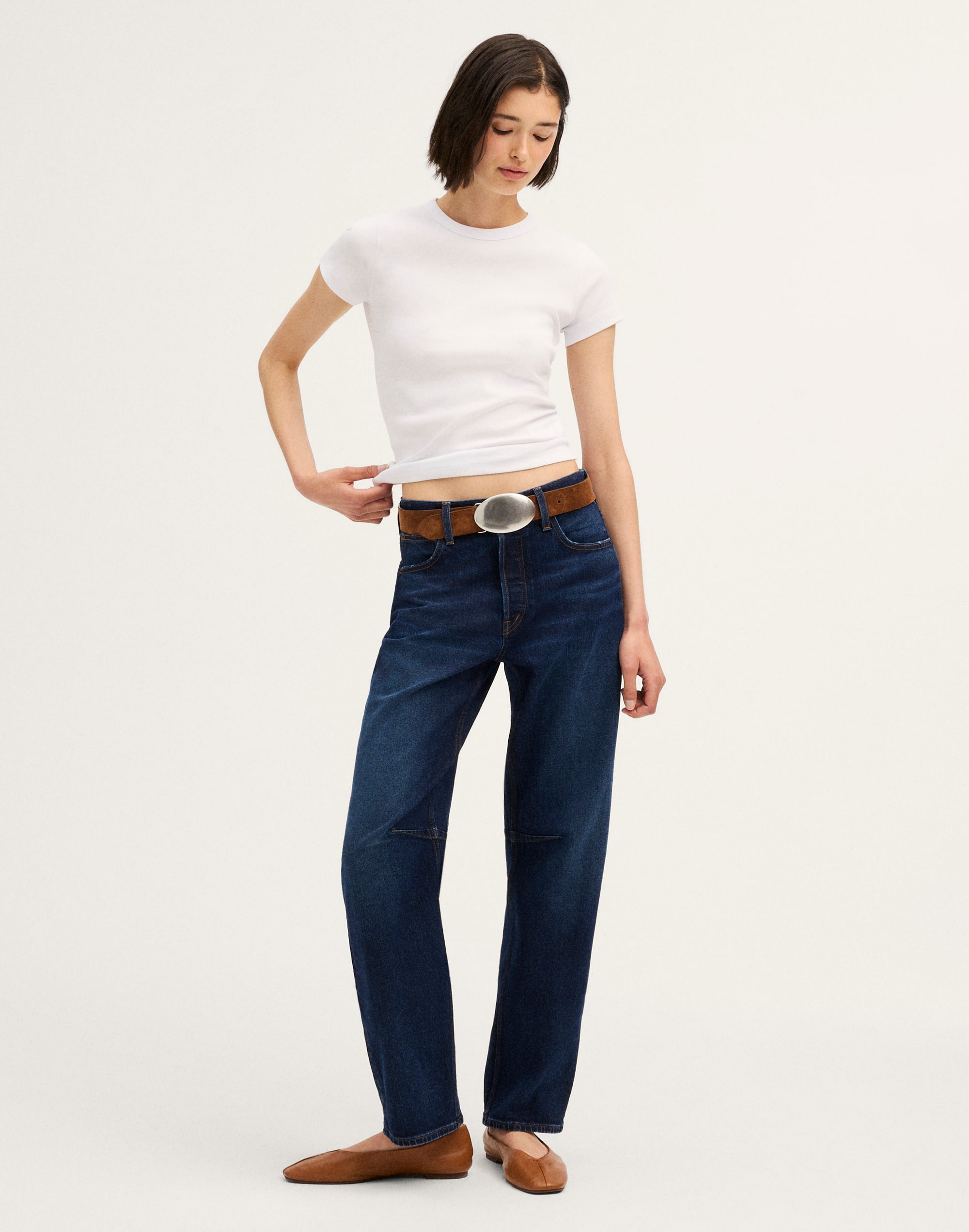 The Darted Barrel-Leg Jean