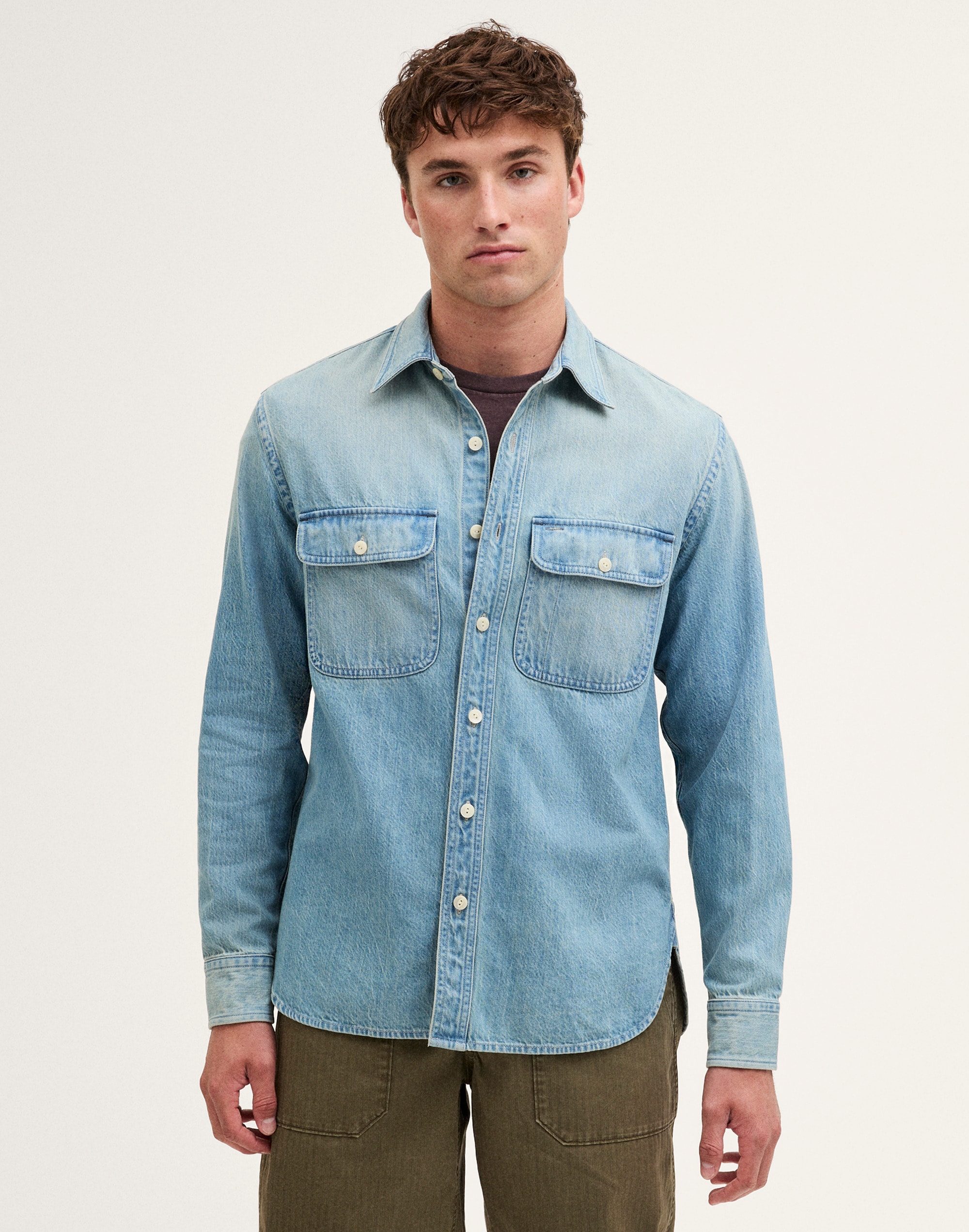 Work Shirt in Softfade Denim
