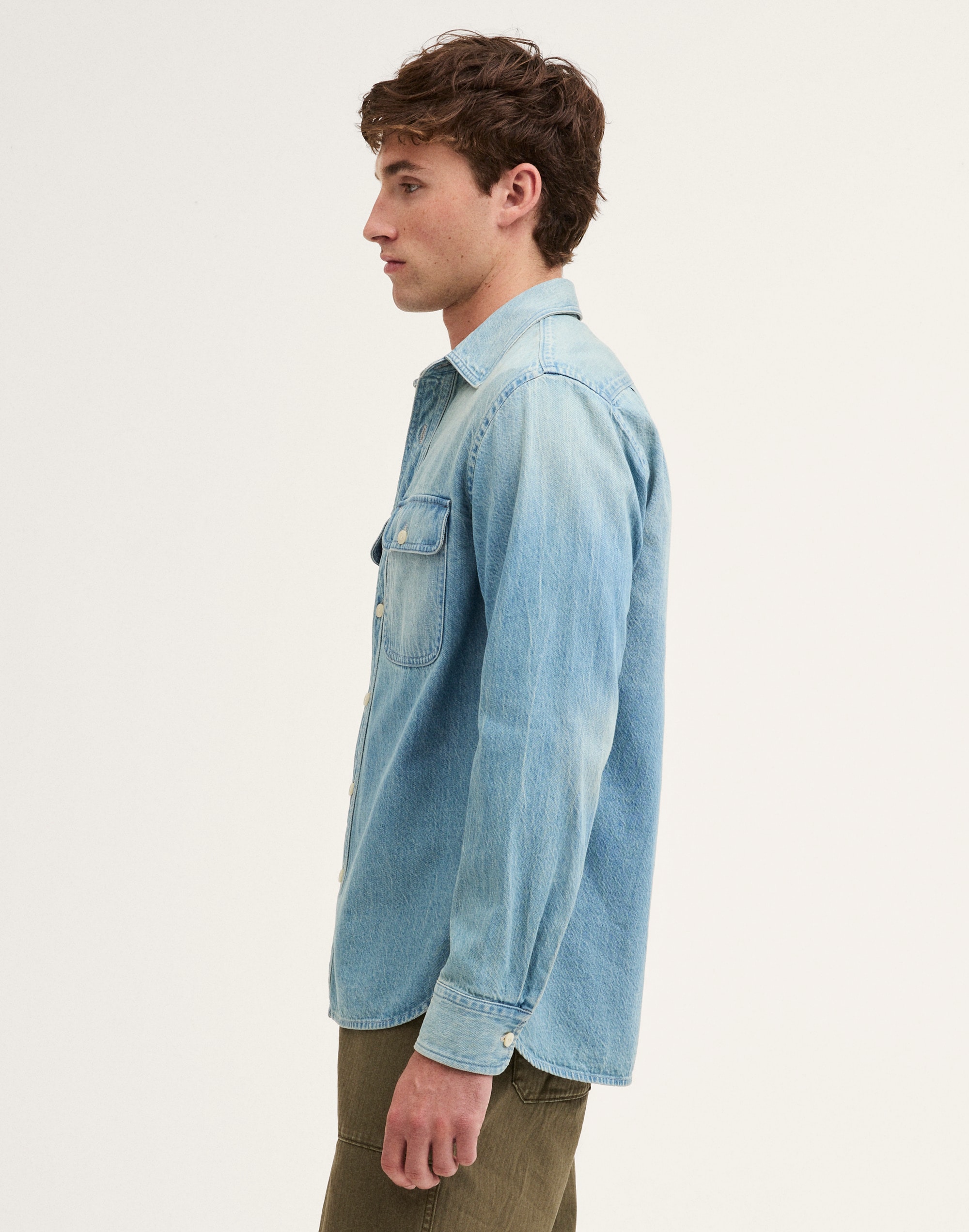 Work Shirt in Softfade Denim