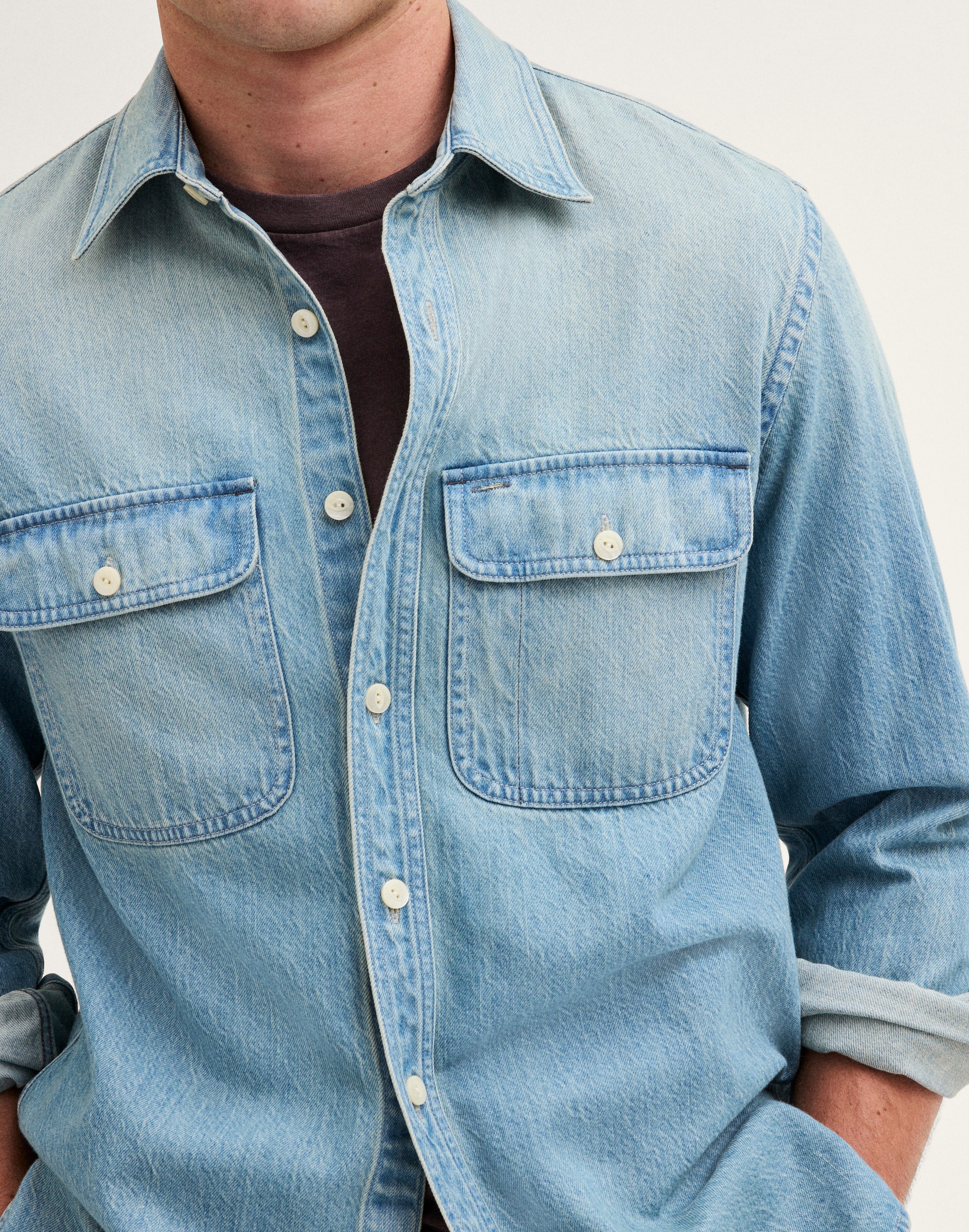 Work Shirt in Softfade Denim