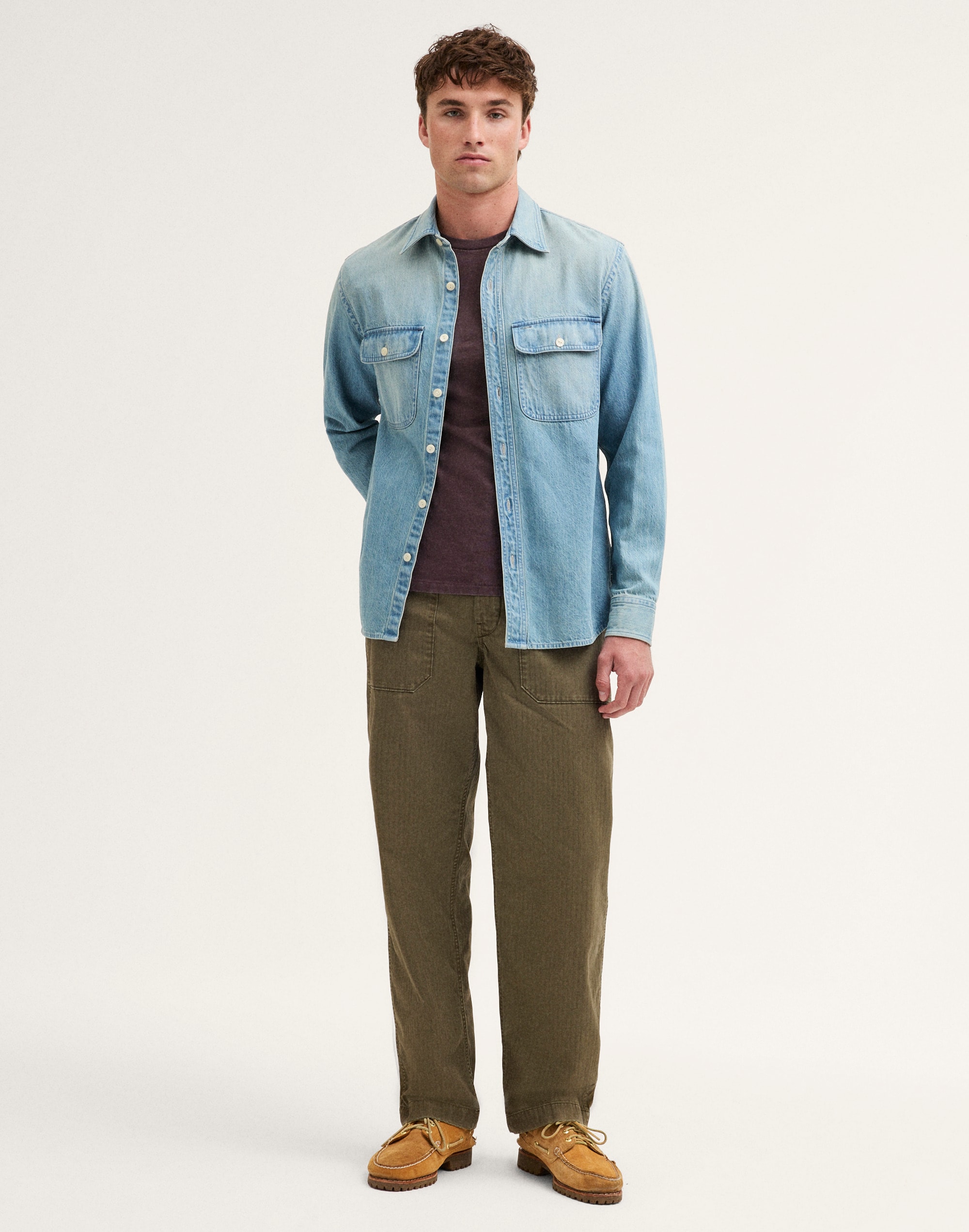 Work Shirt in Softfade Denim