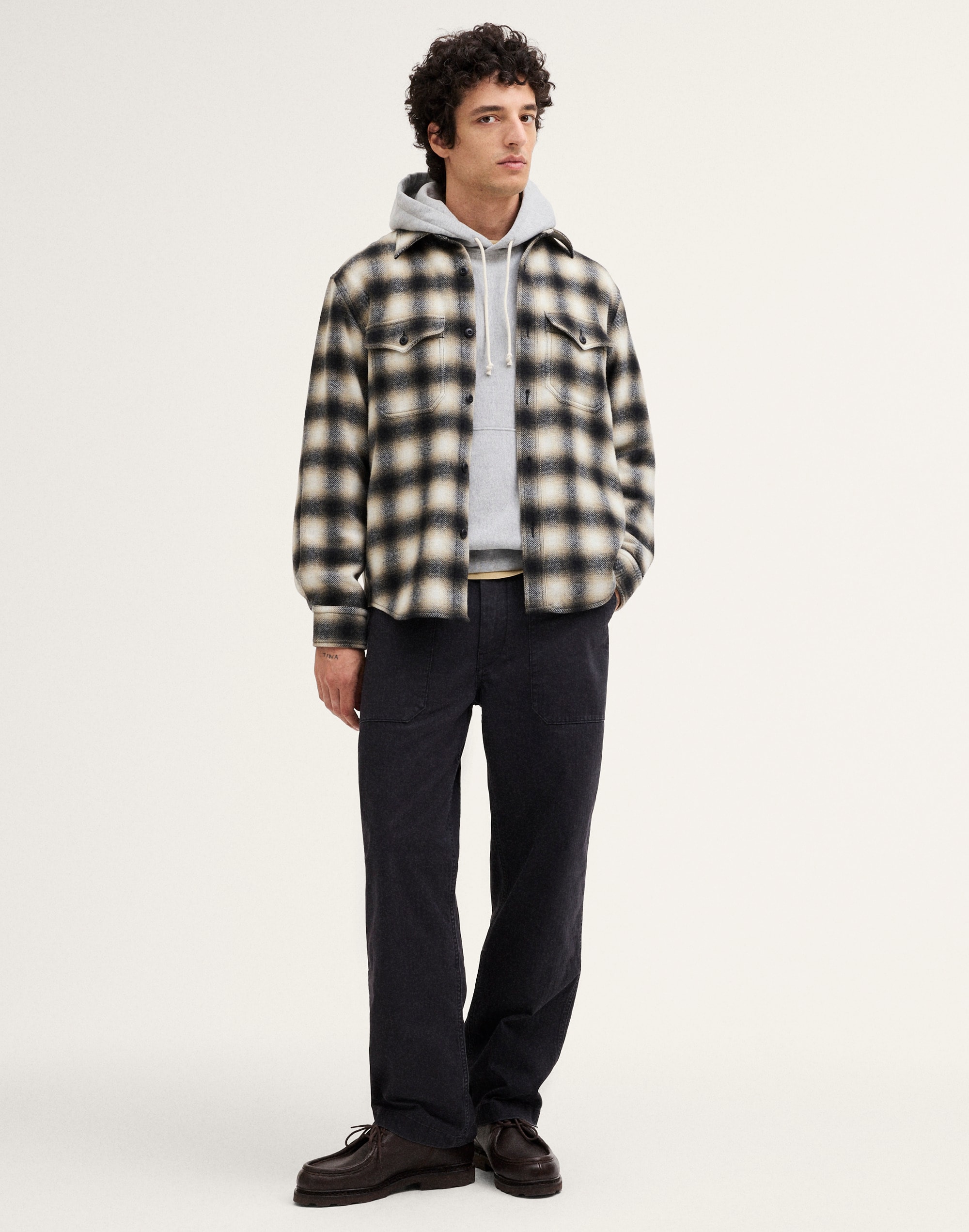 Overshirt in Wool Blend
