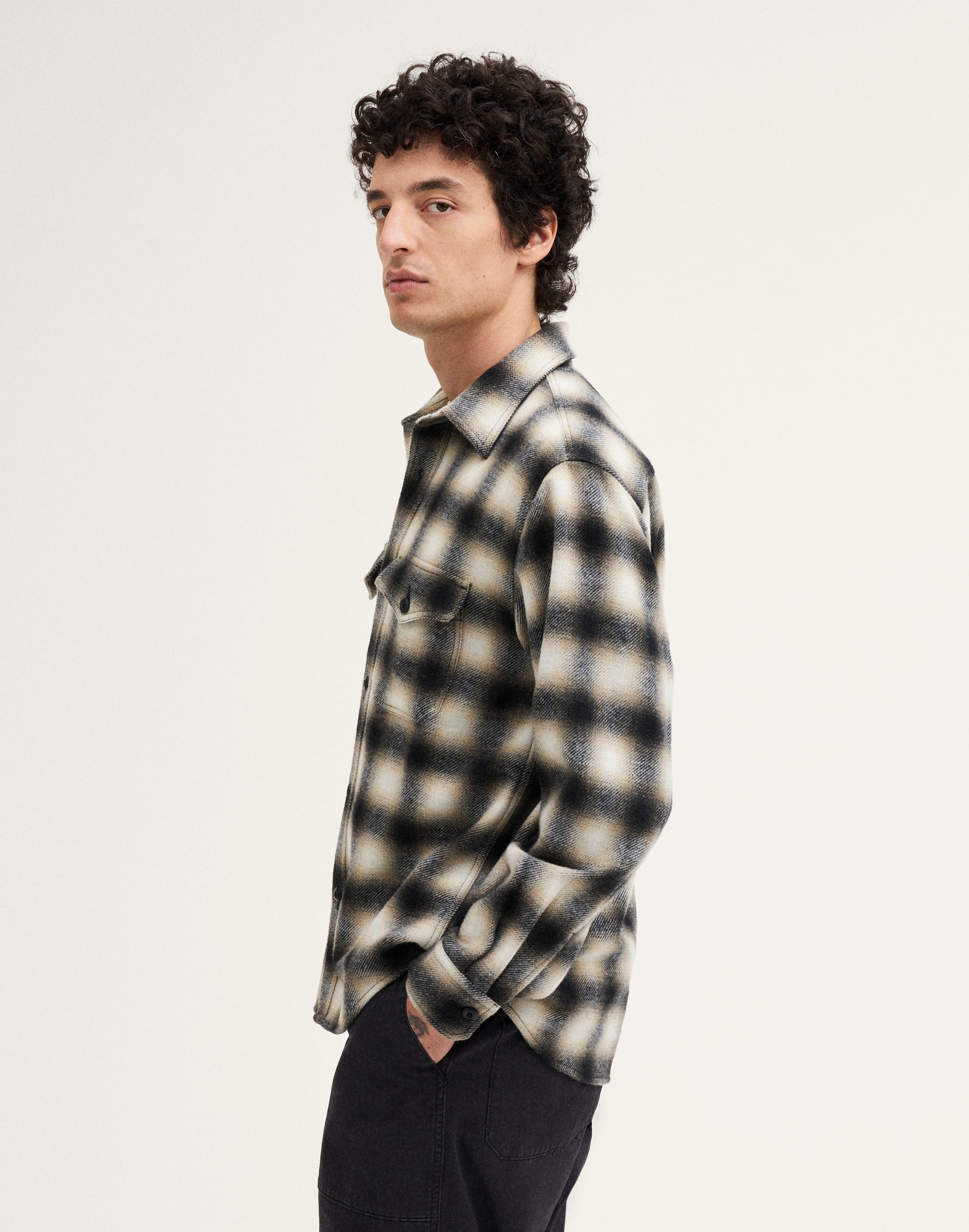 Overshirt in Wool Blend