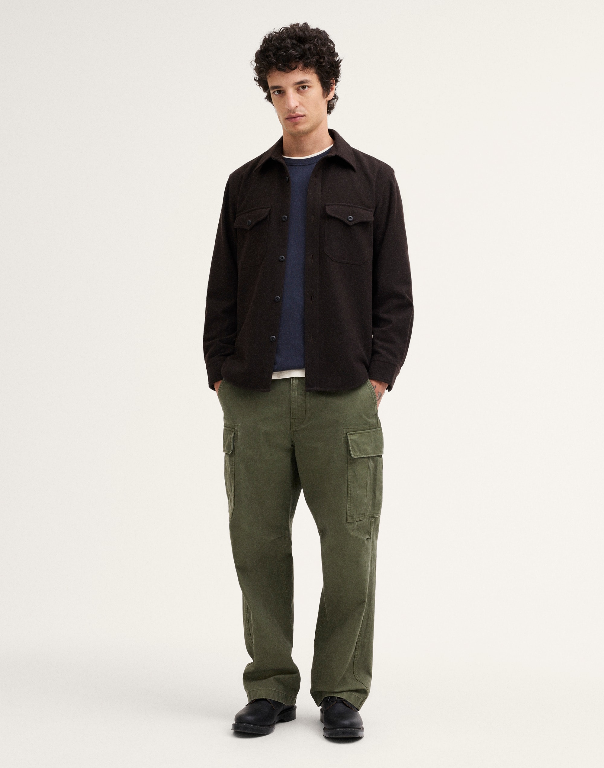Overshirt in Wool Blend